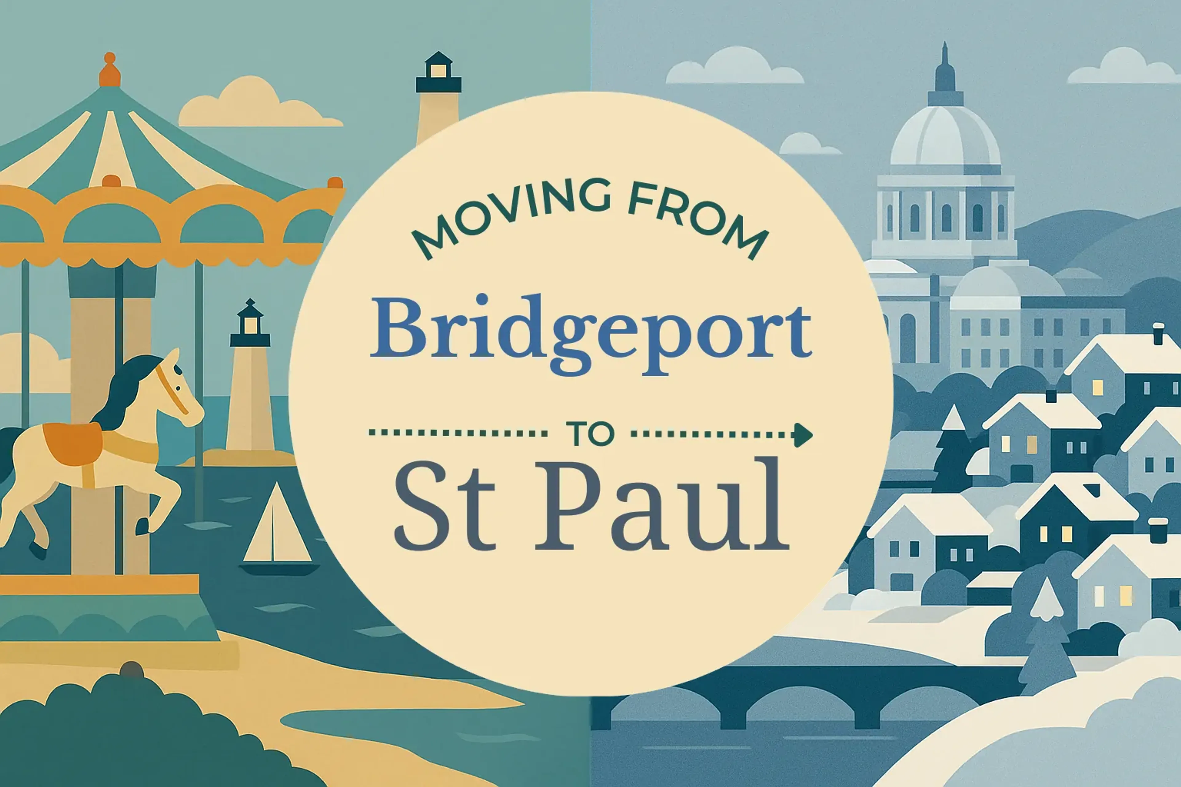 Side-by-side comparison of Bridgeport to St. Paul moving companies