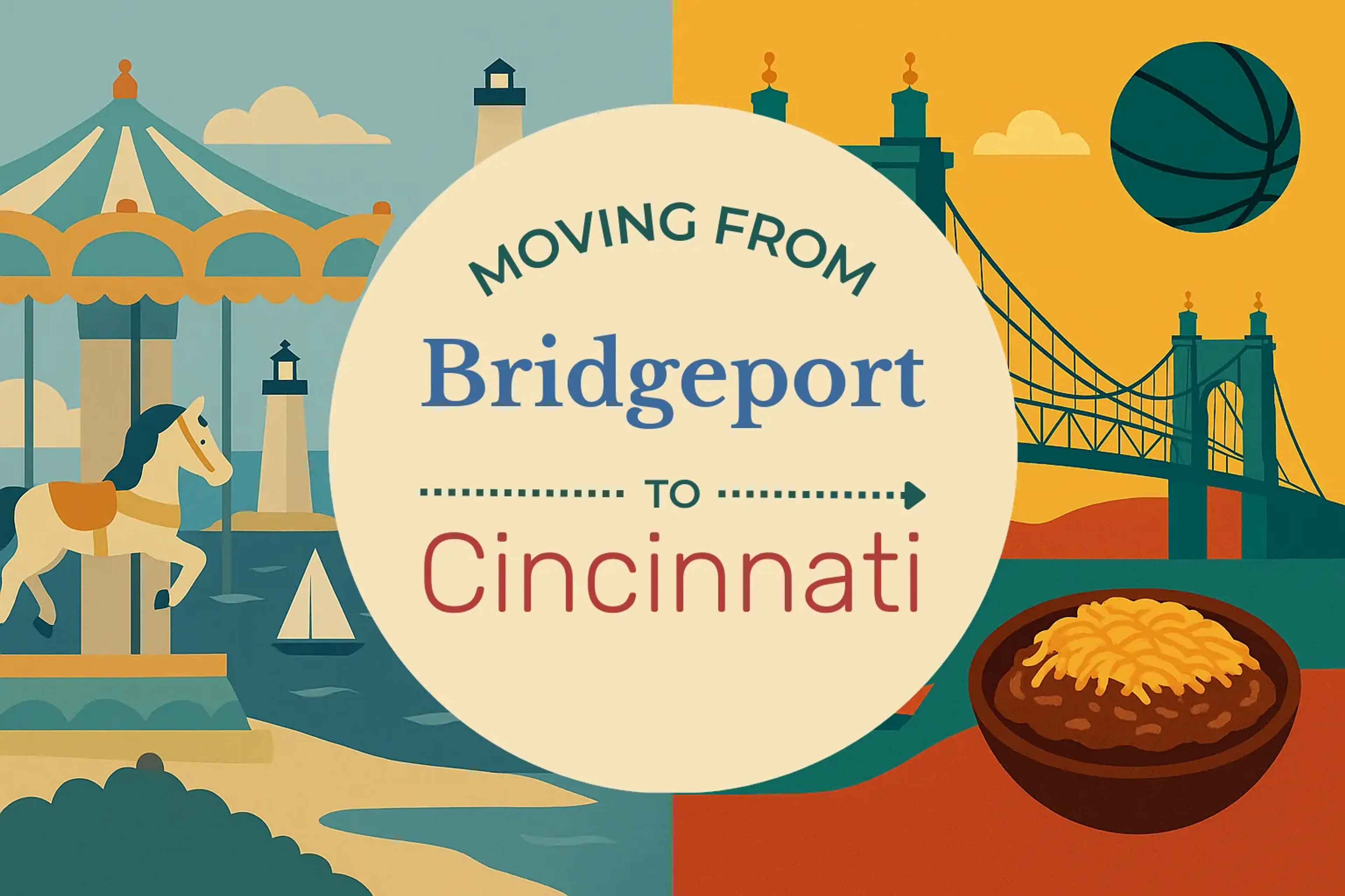 Side-by-side comparison of Bridgeport to Cincinnati moving companies