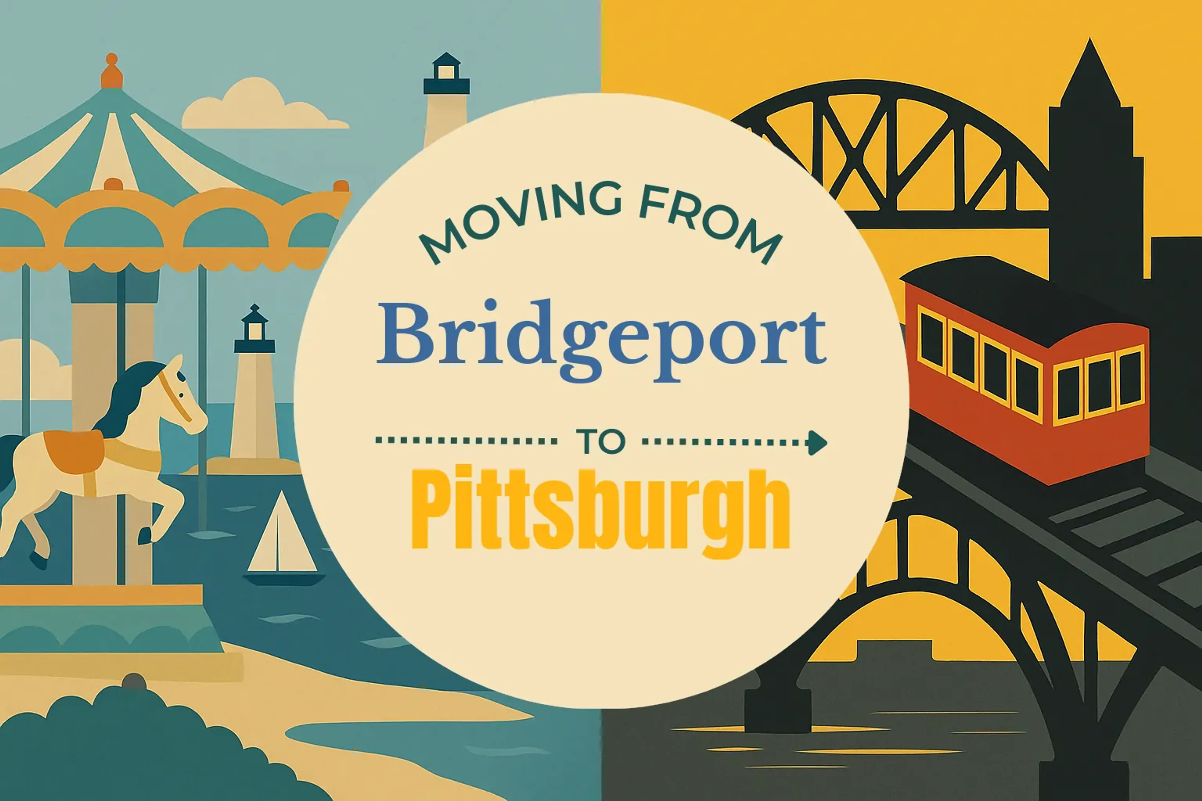 Side-by-side comparison of Bridgeport to Pittsburgh moving companies