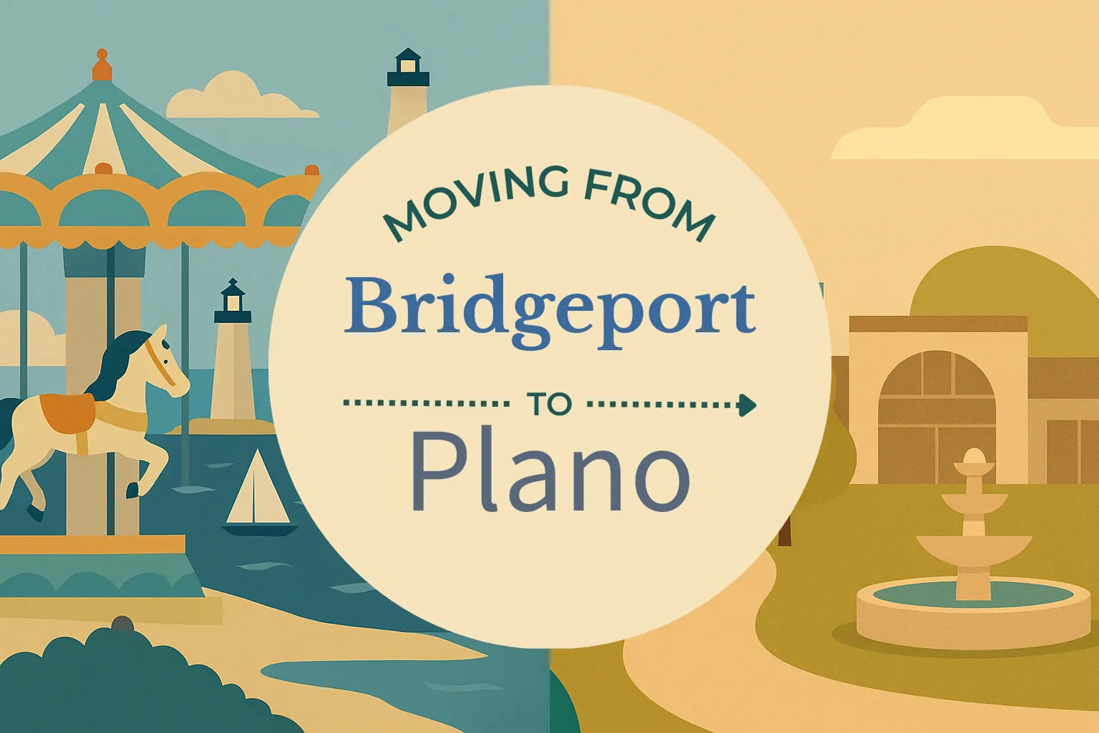 Side-by-side comparison of Bridgeport to Plano moving companies