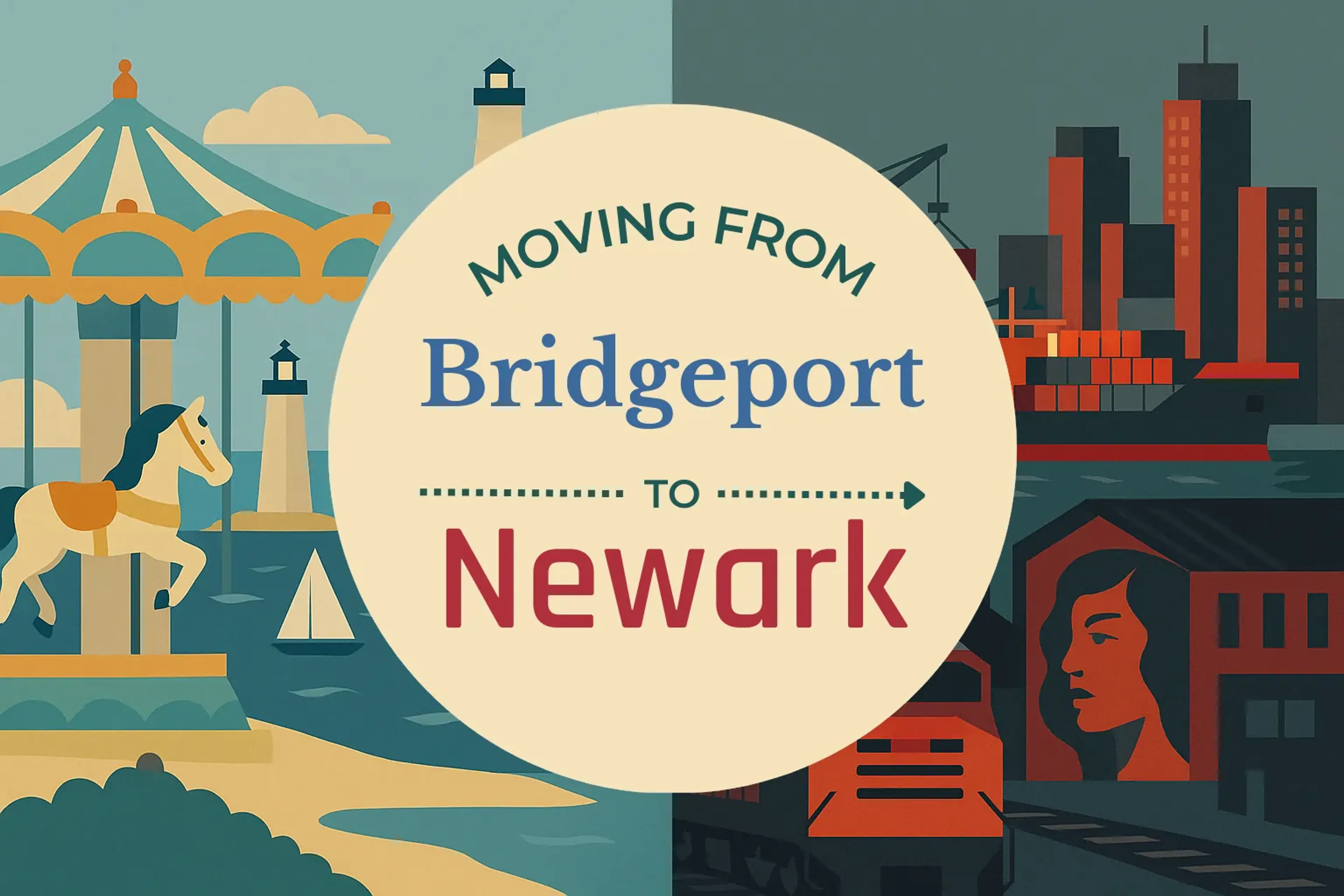 Side-by-side comparison of Bridgeport to Newark moving companies
