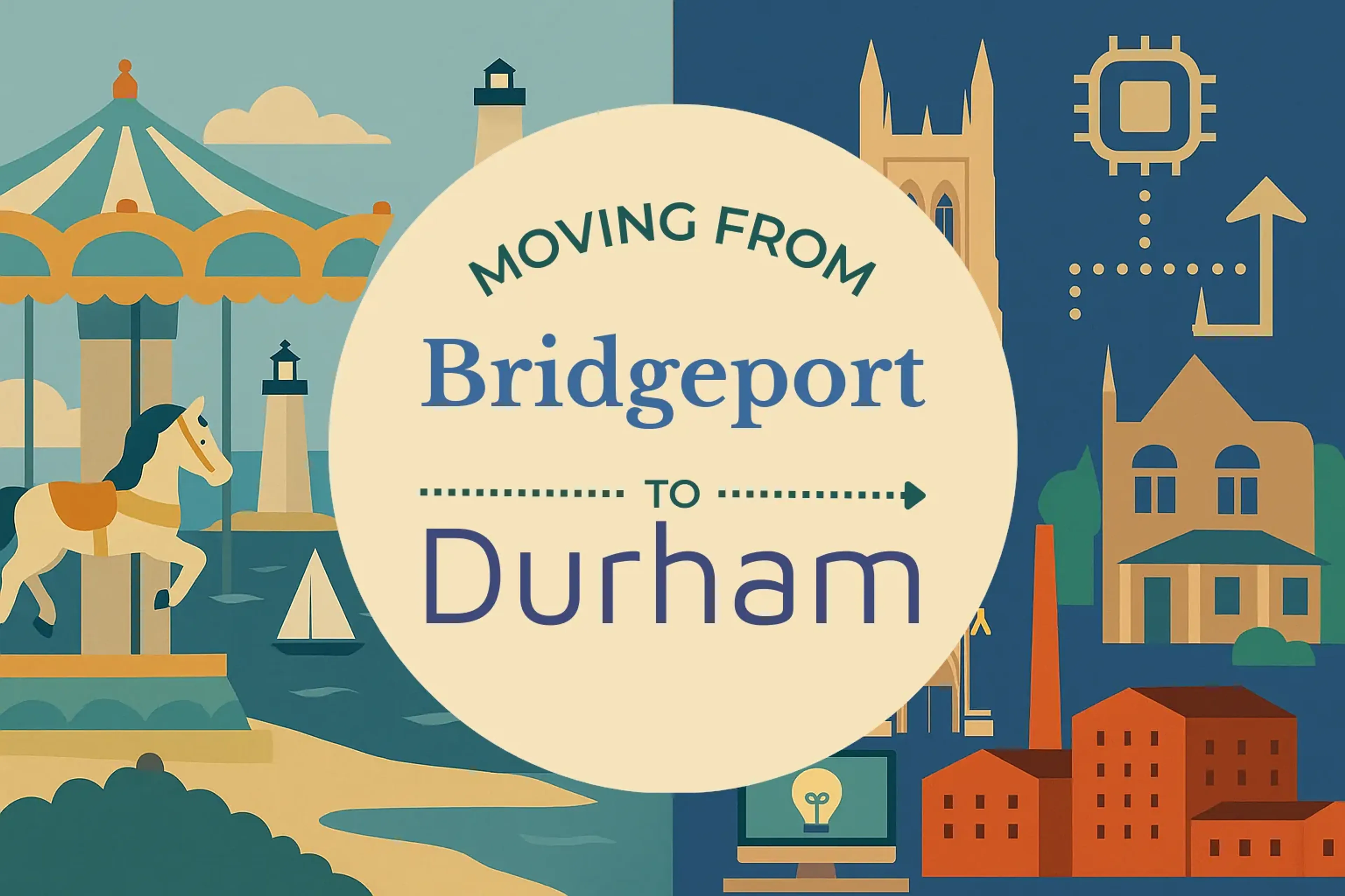 Side-by-side comparison of Bridgeport to Durham moving companies
