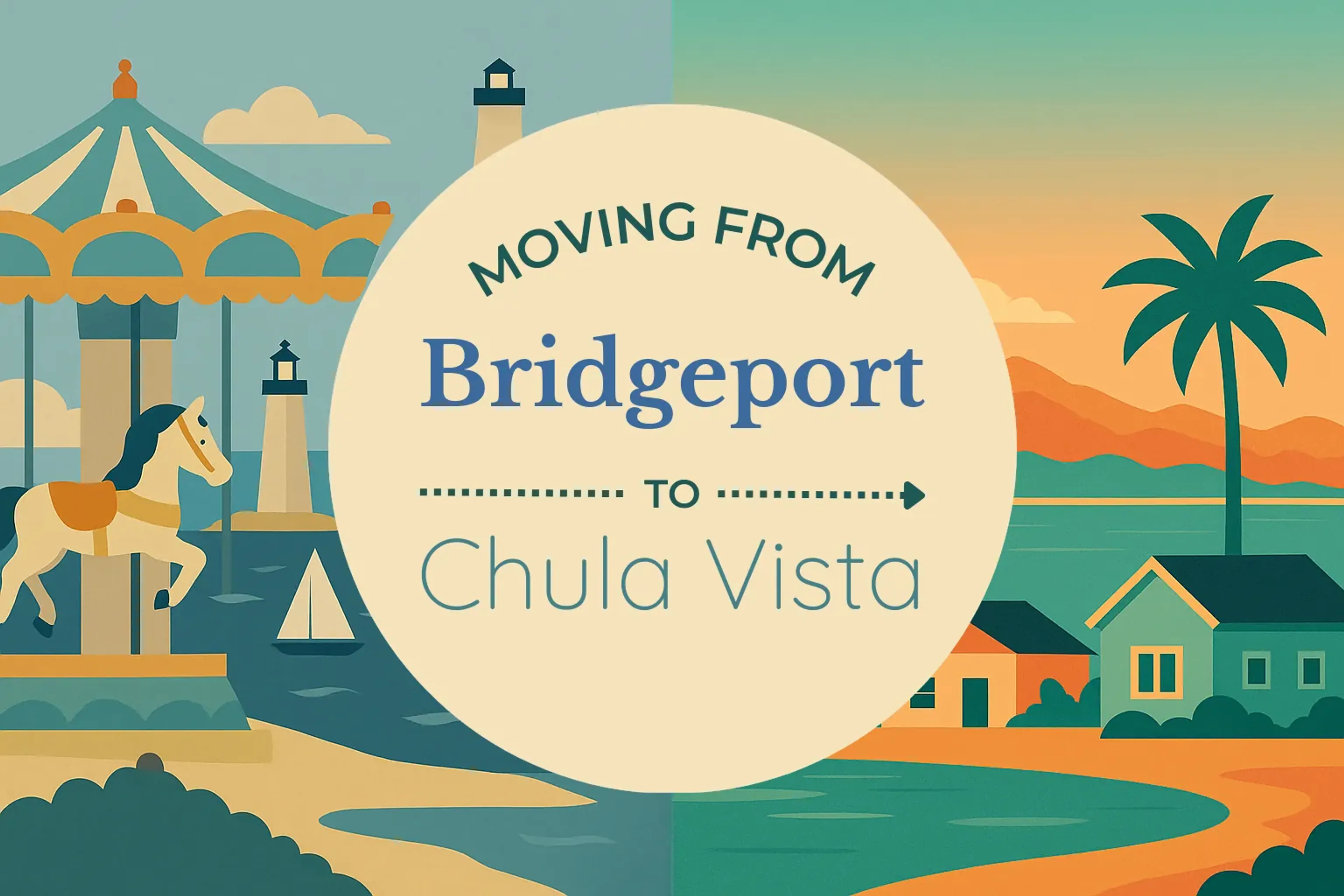 Side-by-side comparison of Bridgeport to Chula Vista moving companies