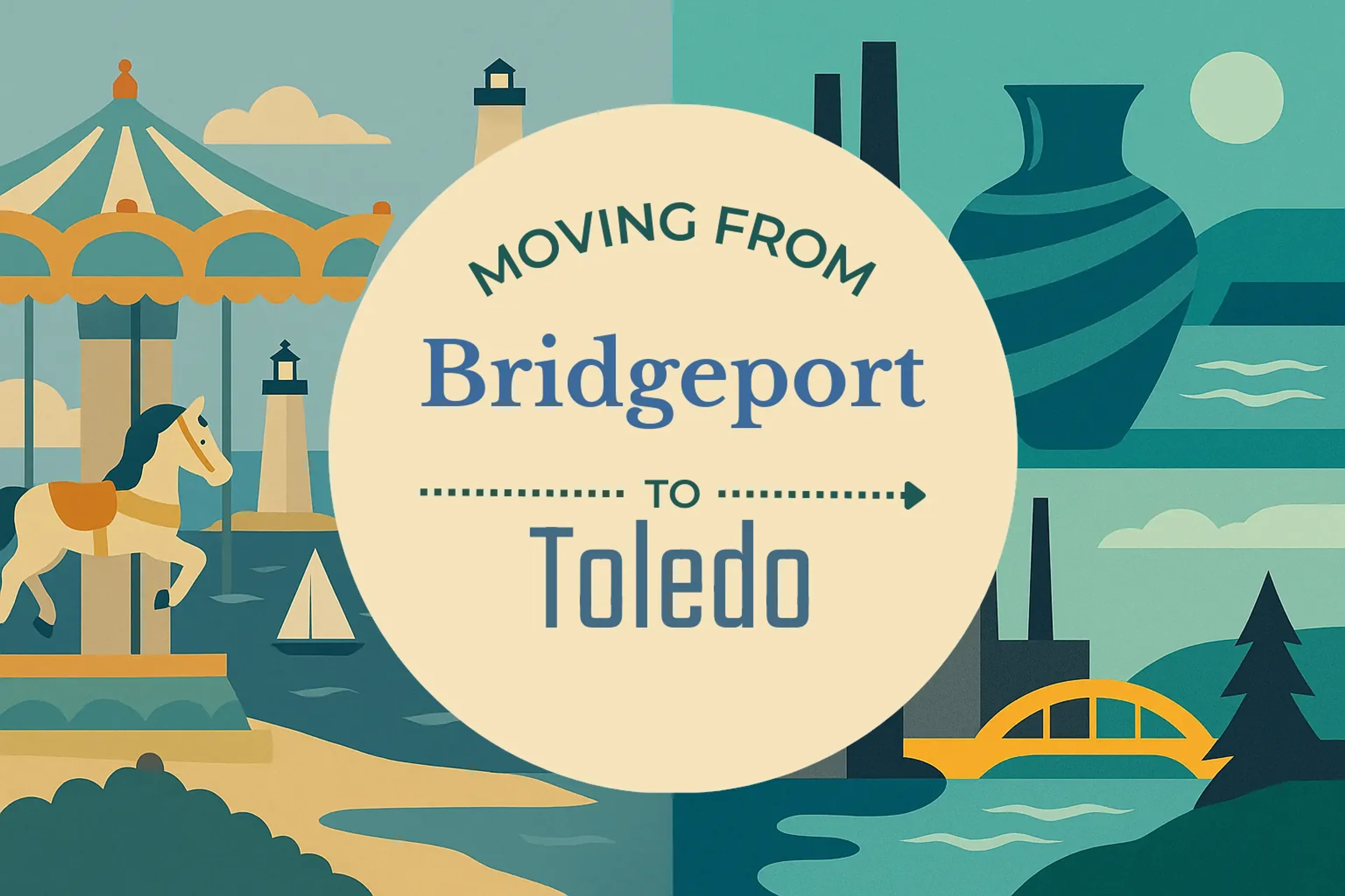 Side-by-side comparison of Bridgeport to Toledo moving companies