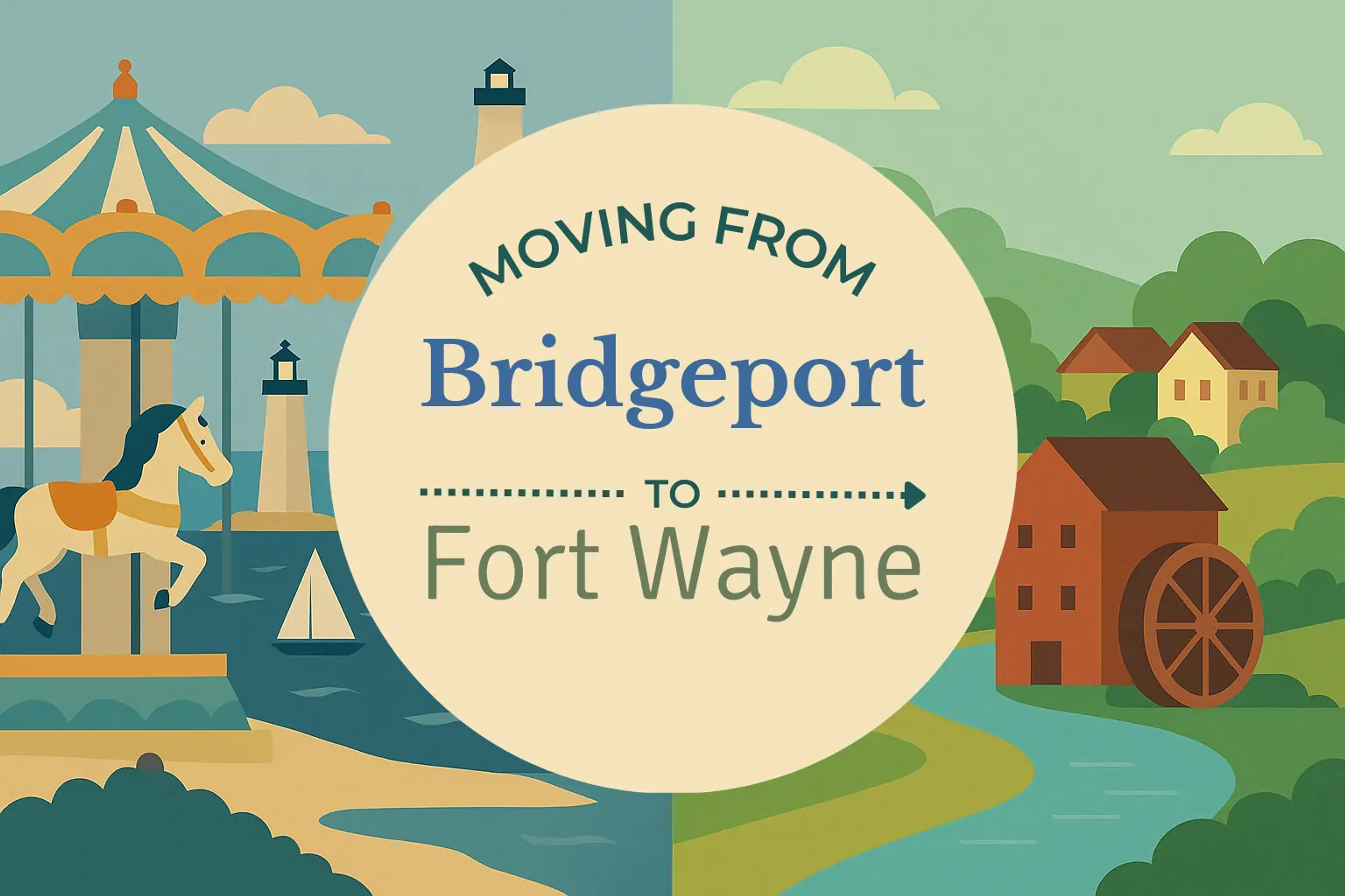 Side-by-side comparison of Bridgeport to Fort Wayne moving companies