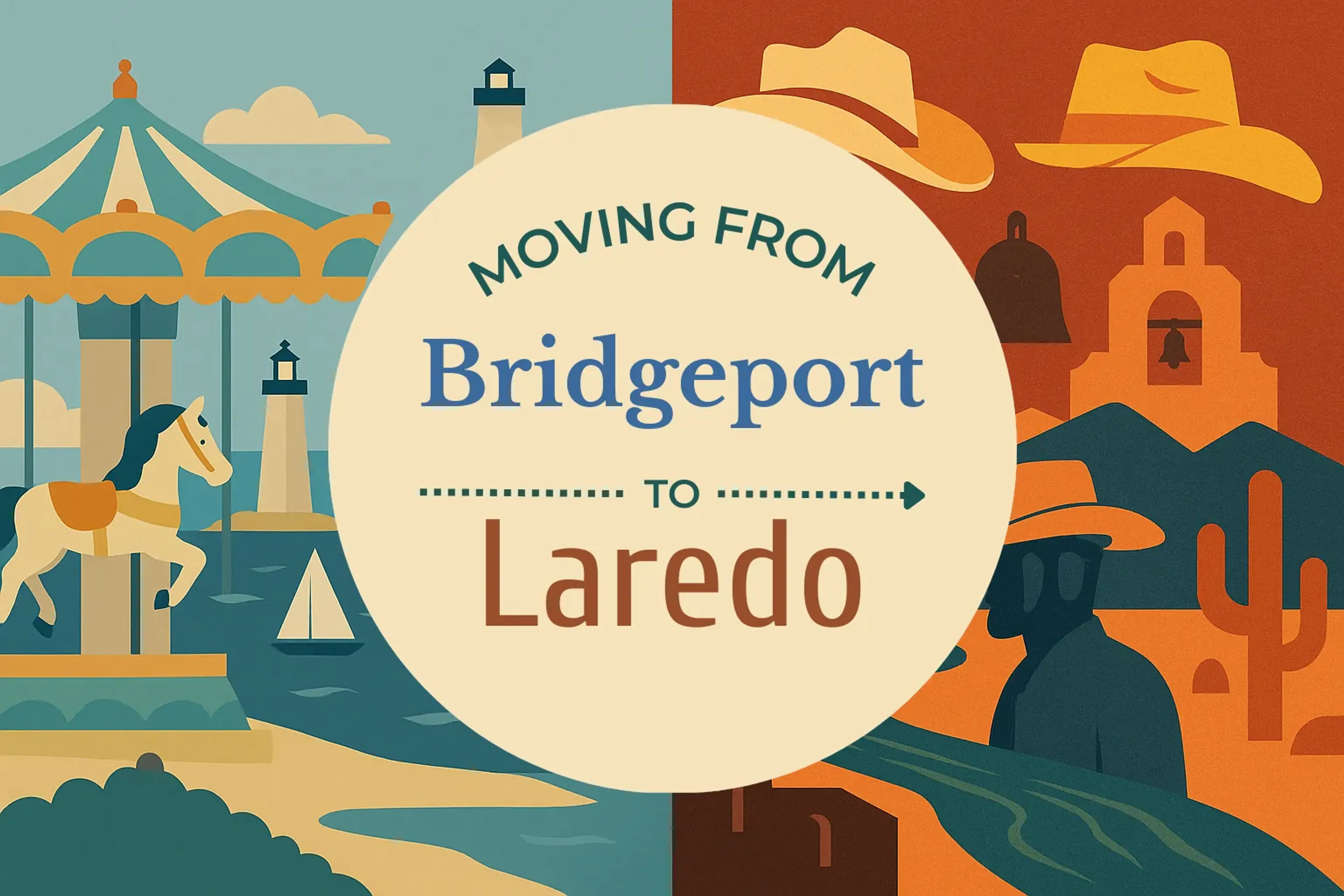Side-by-side comparison of Bridgeport to Laredo moving companies