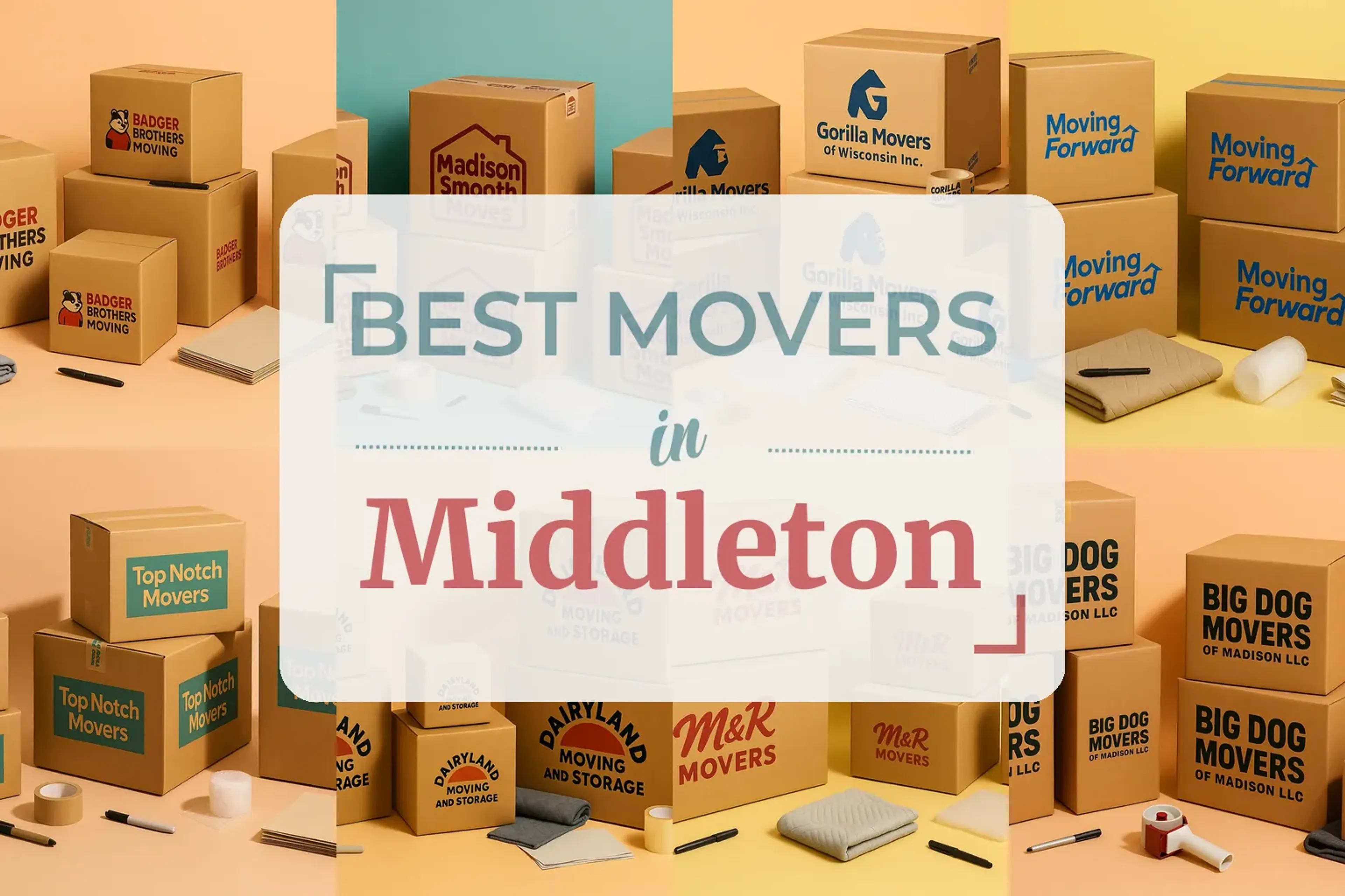 Side-by-side comparison of Middleton moving companies