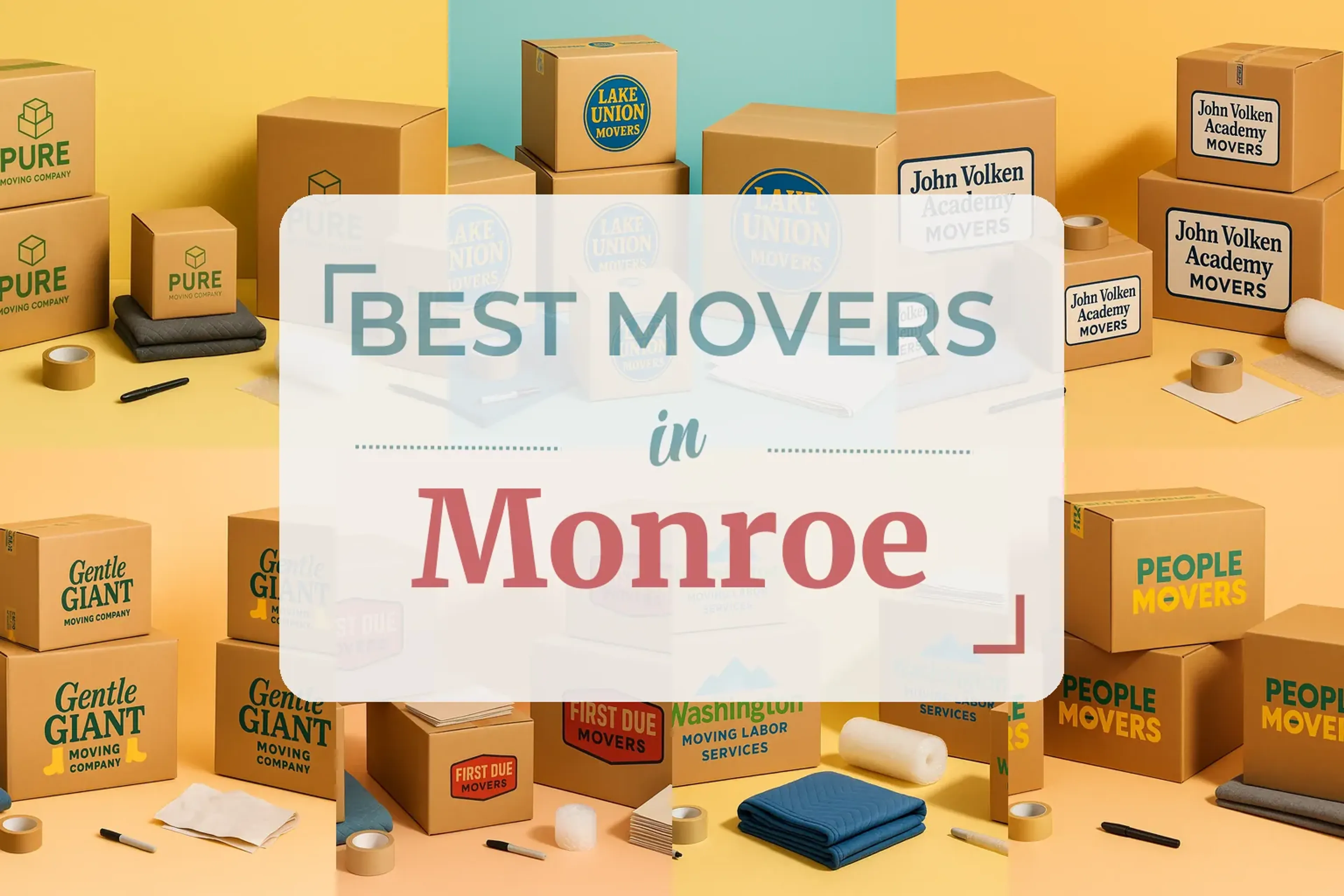Side-by-side comparison of Monroe moving companies