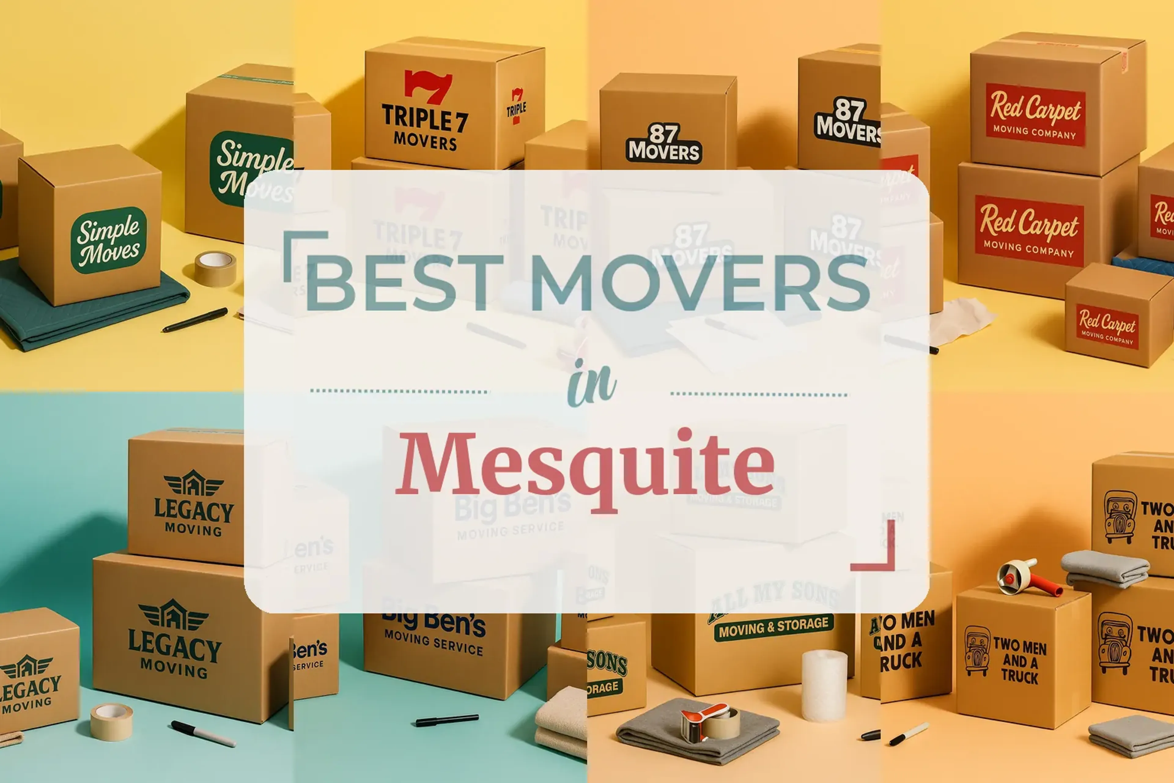 Side-by-side comparison of Mesquite moving companies