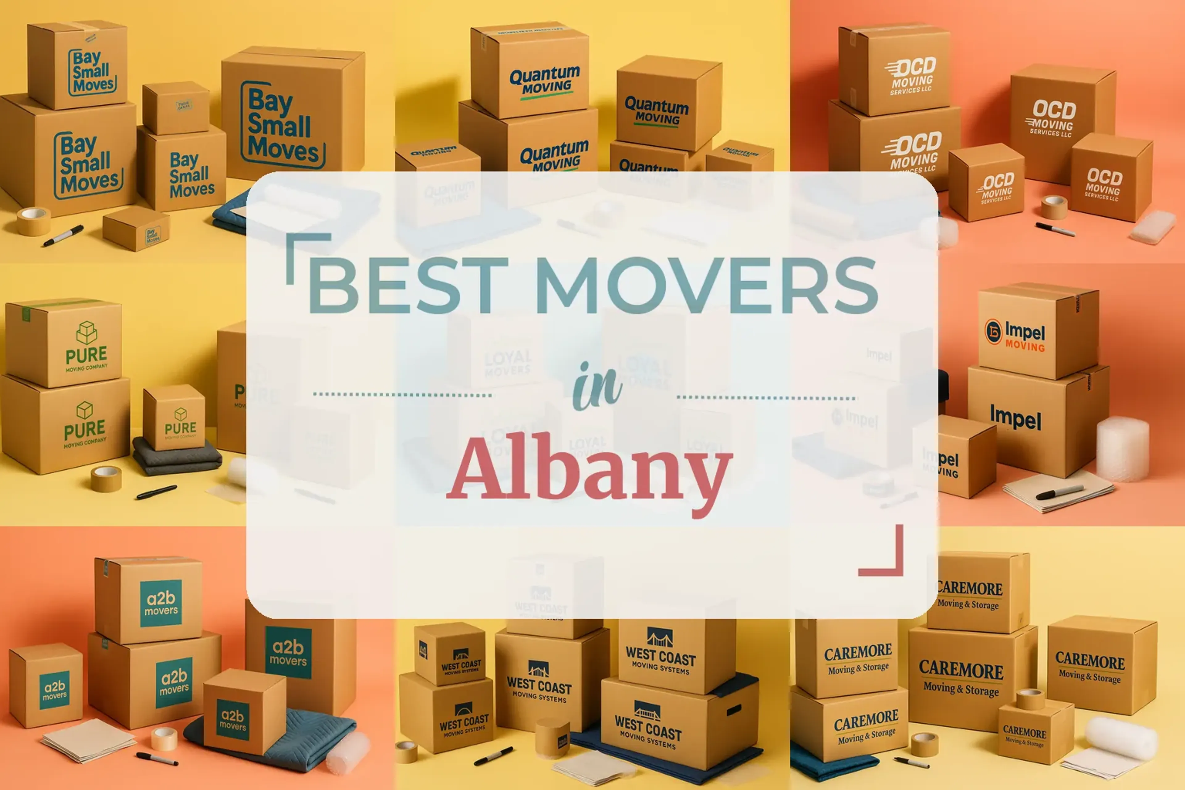 Side-by-side comparison of Albany moving companies