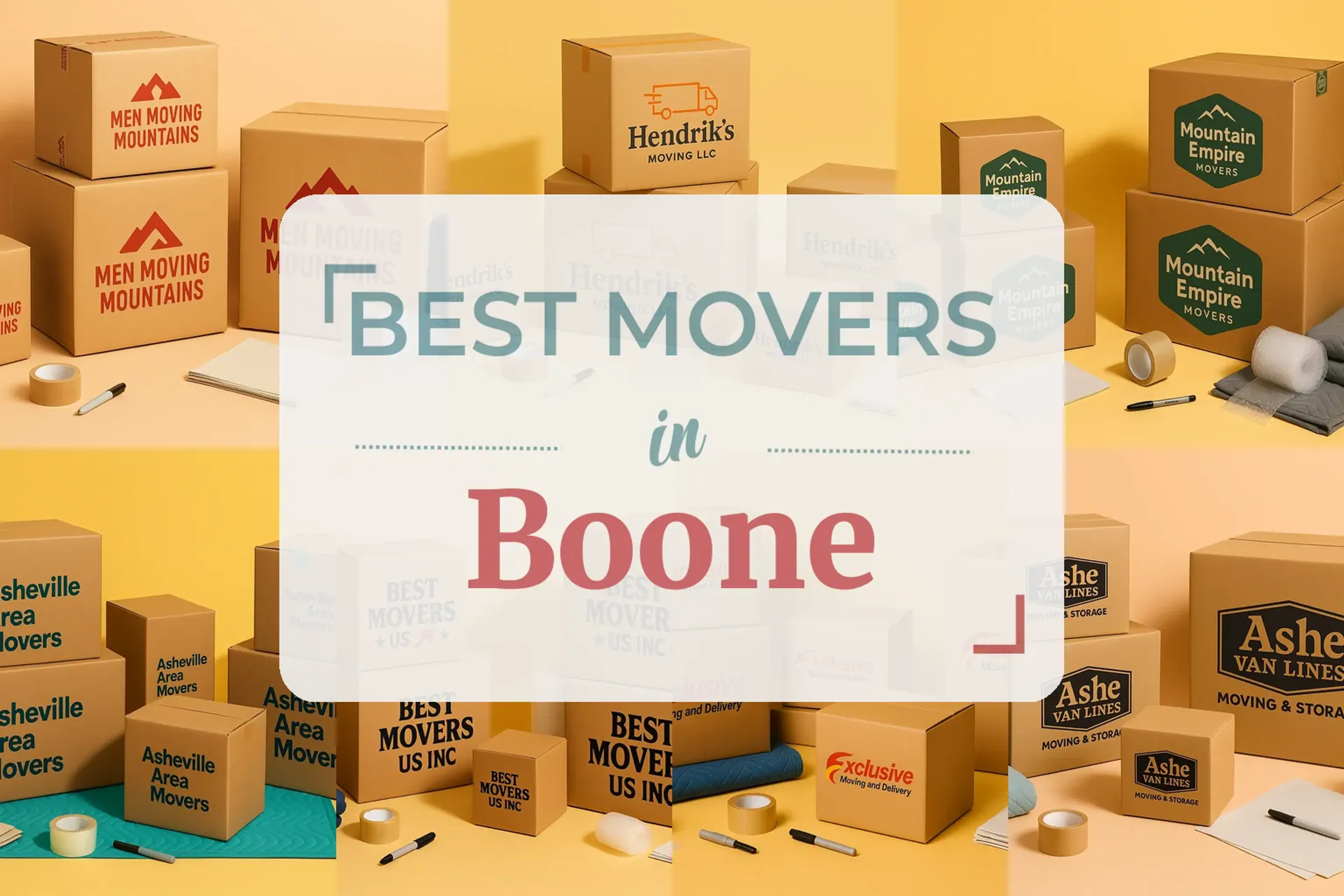 Side-by-side comparison of Boone moving companies