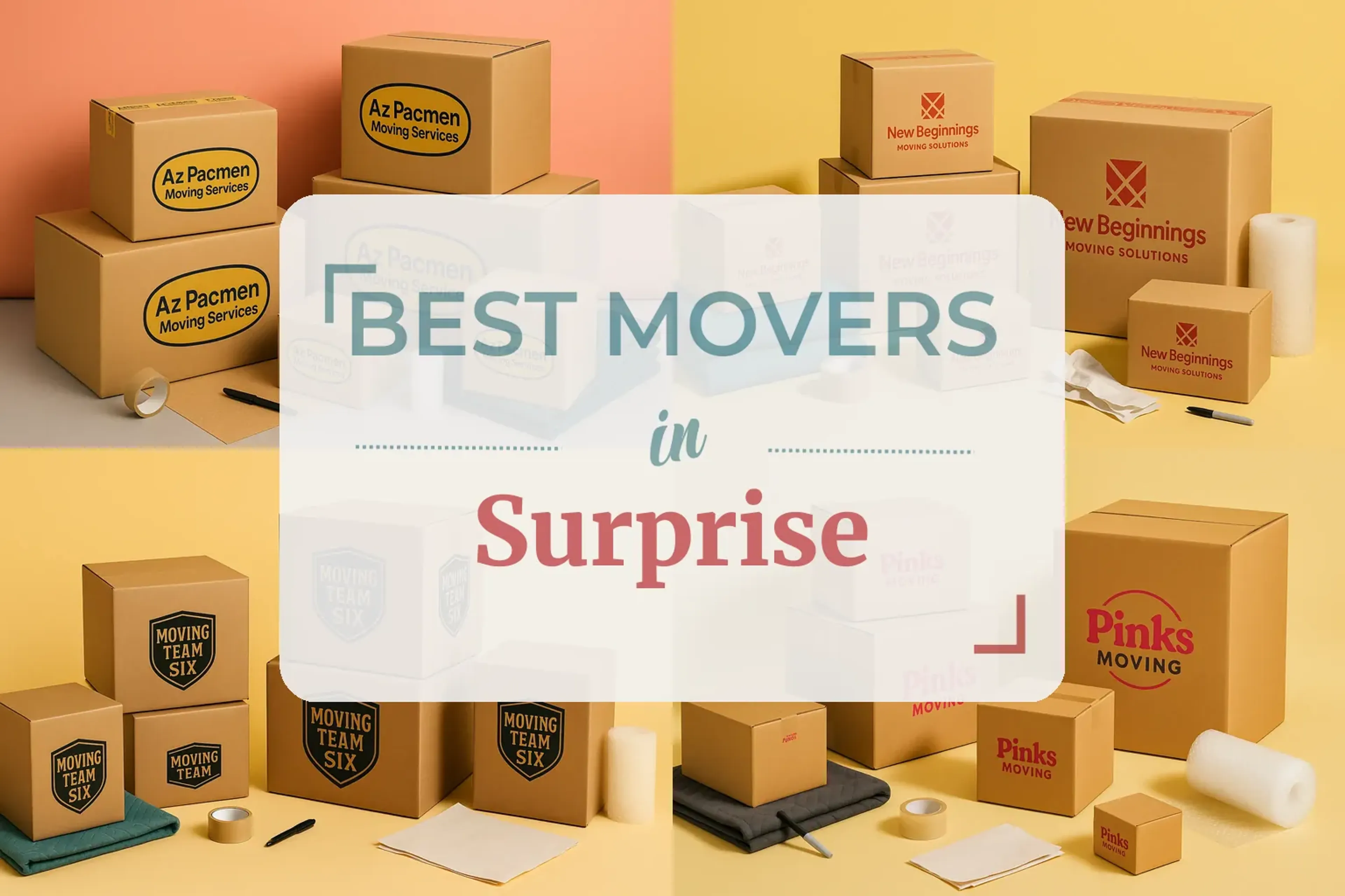 Side-by-side comparison of Surprise moving companies