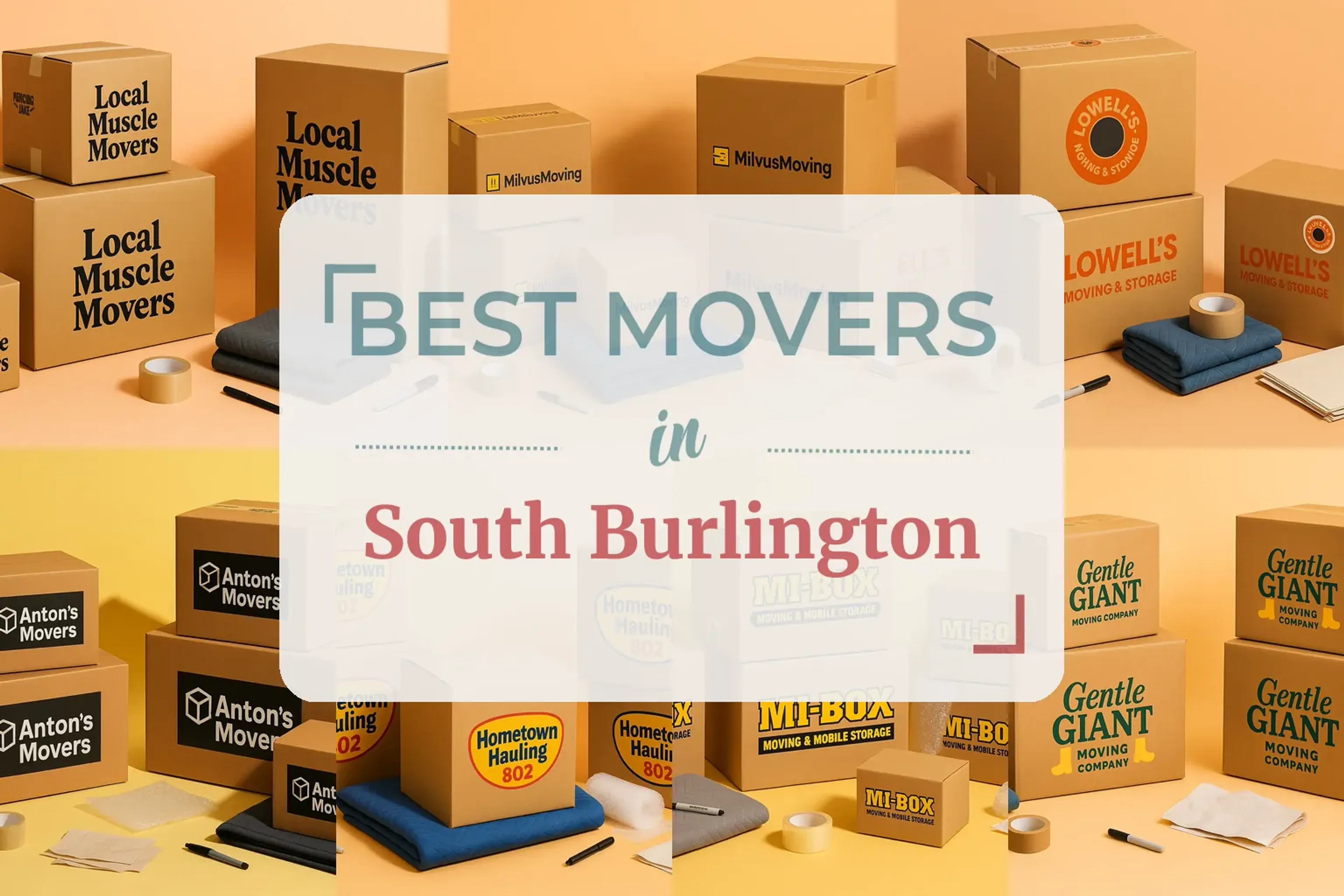 Side-by-side comparison of South Burlington moving companies