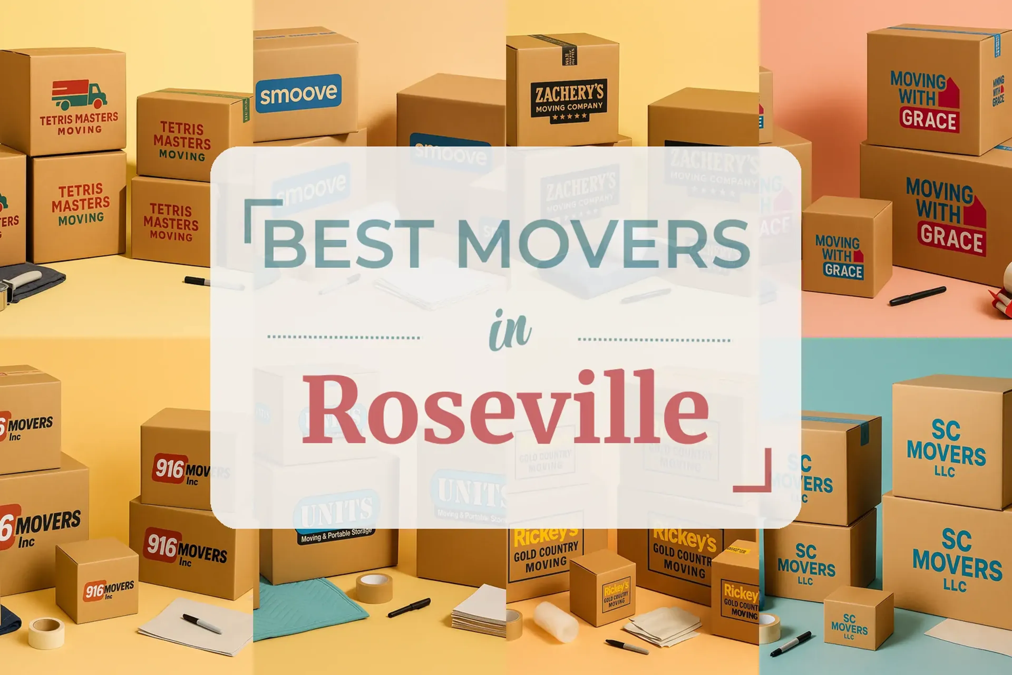 Side-by-side comparison of Roseville moving companies