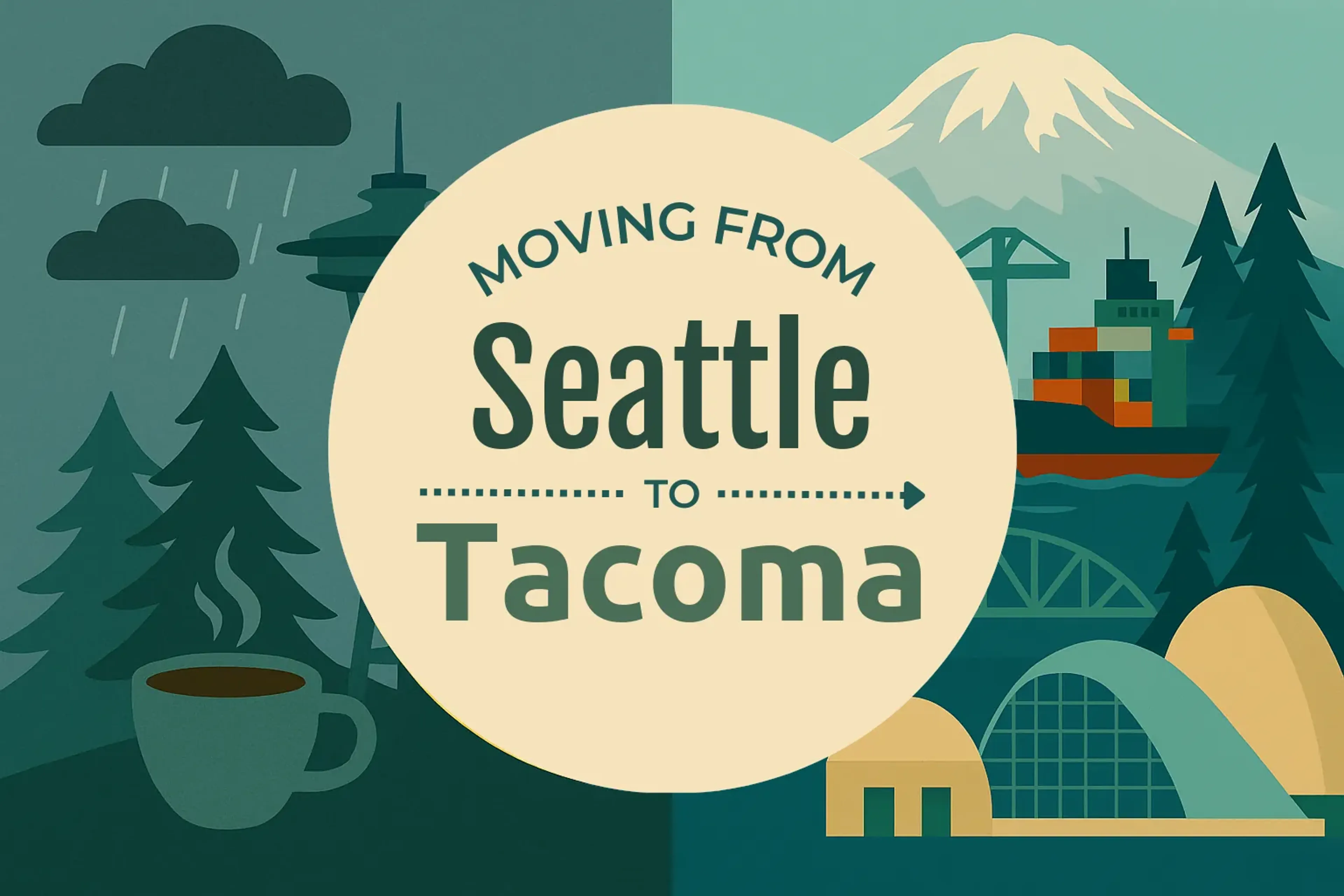 Side-by-side comparison of Seattle to Tacoma moving companies