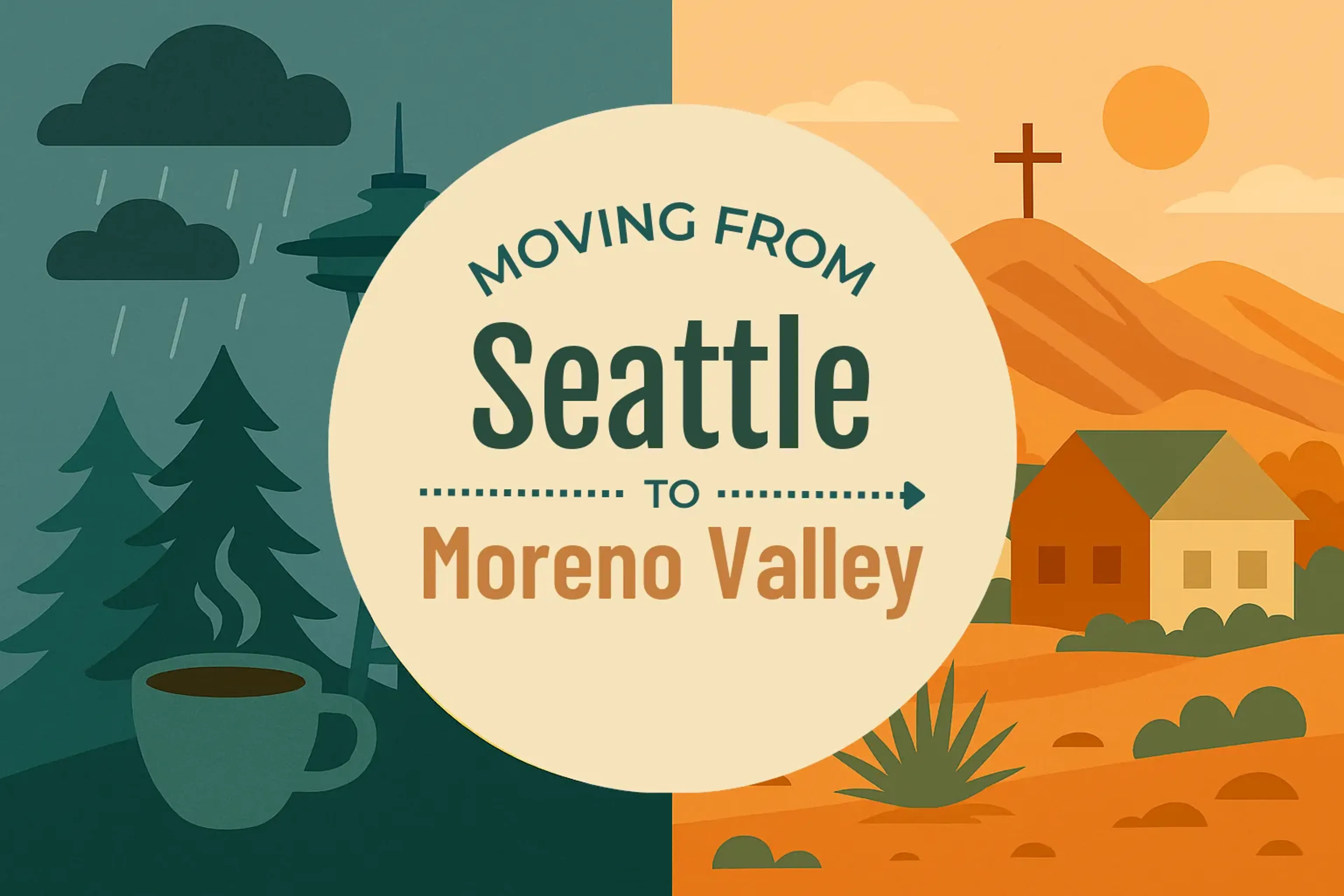 Side-by-side comparison of Seattle to Moreno Valley moving companies