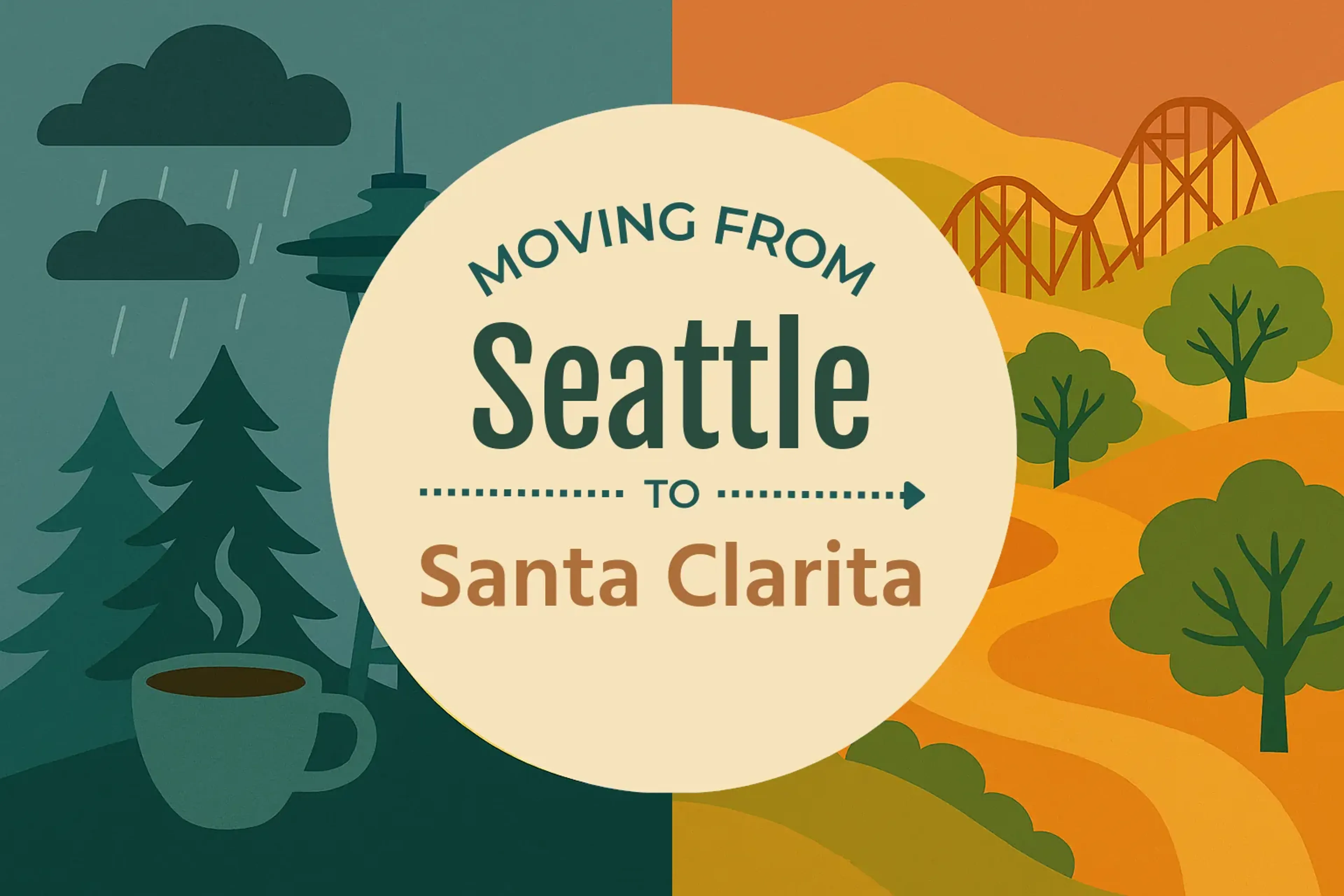 Side-by-side comparison of Seattle to Santa Clarita moving companies