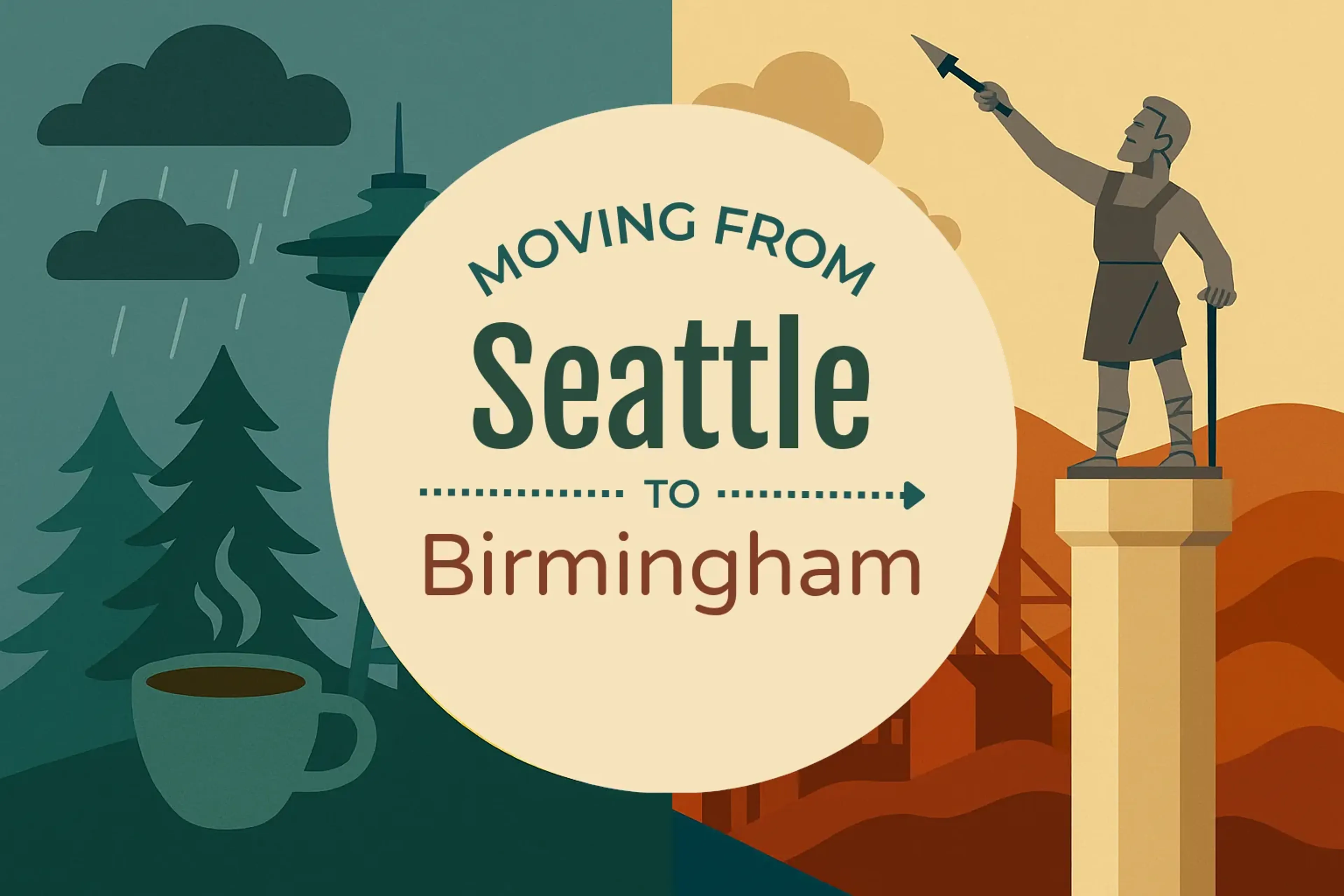 Side-by-side comparison of Seattle to Birmingham moving companies