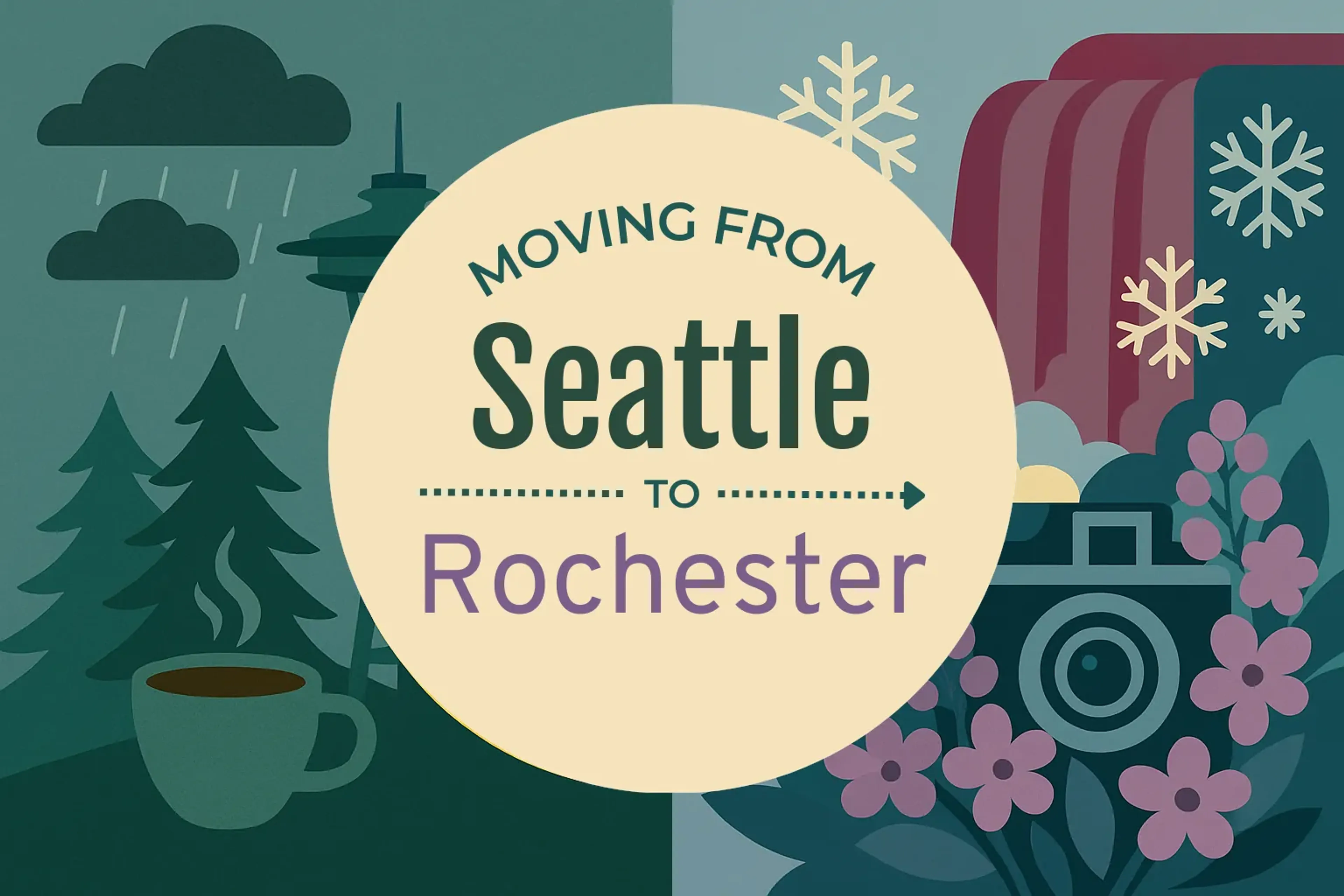 Side-by-side comparison of Seattle to Rochester moving companies