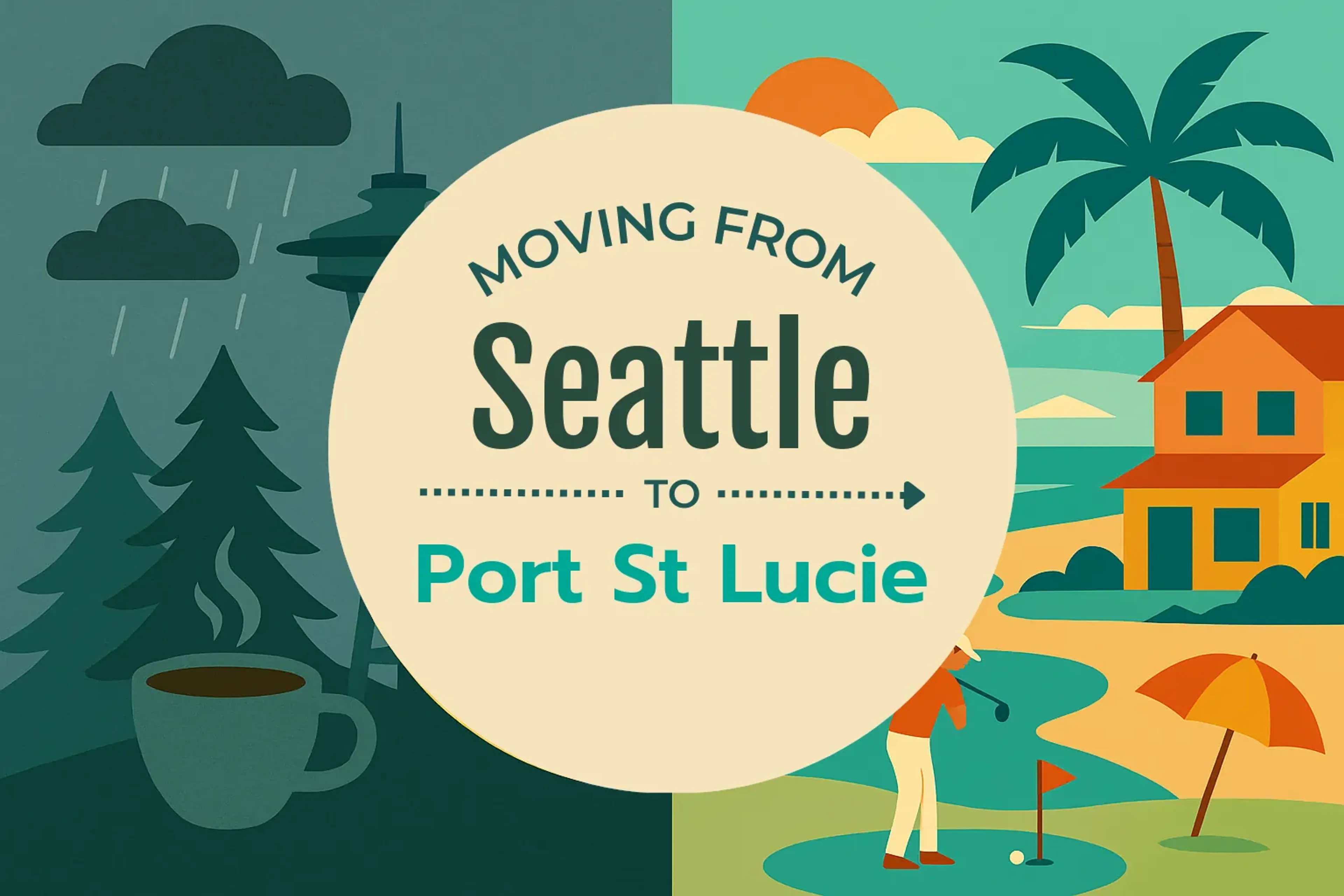 Side-by-side comparison of Seattle to Port St. Lucie moving companies