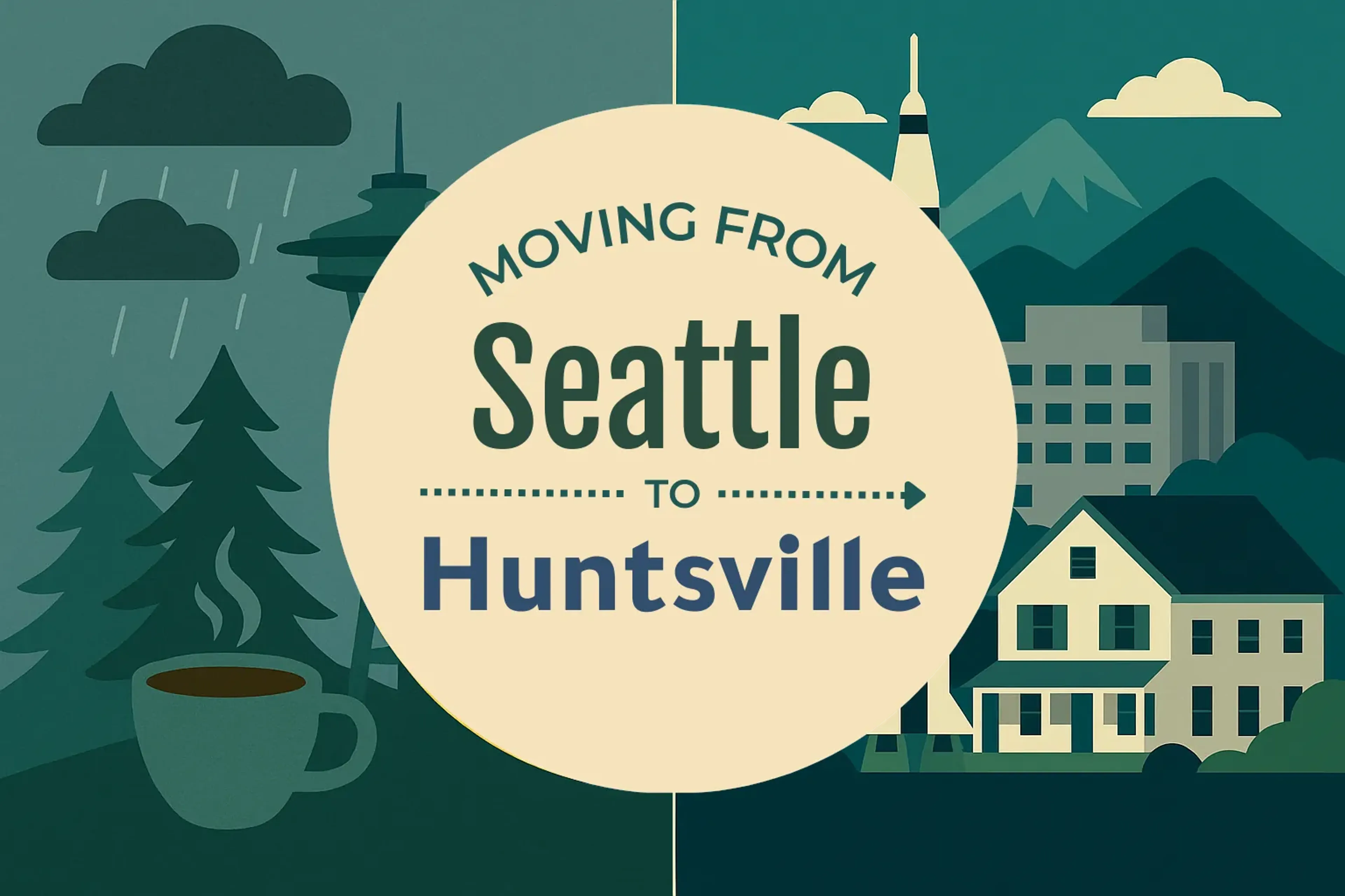 Side-by-side comparison of Seattle to Huntsville moving companies