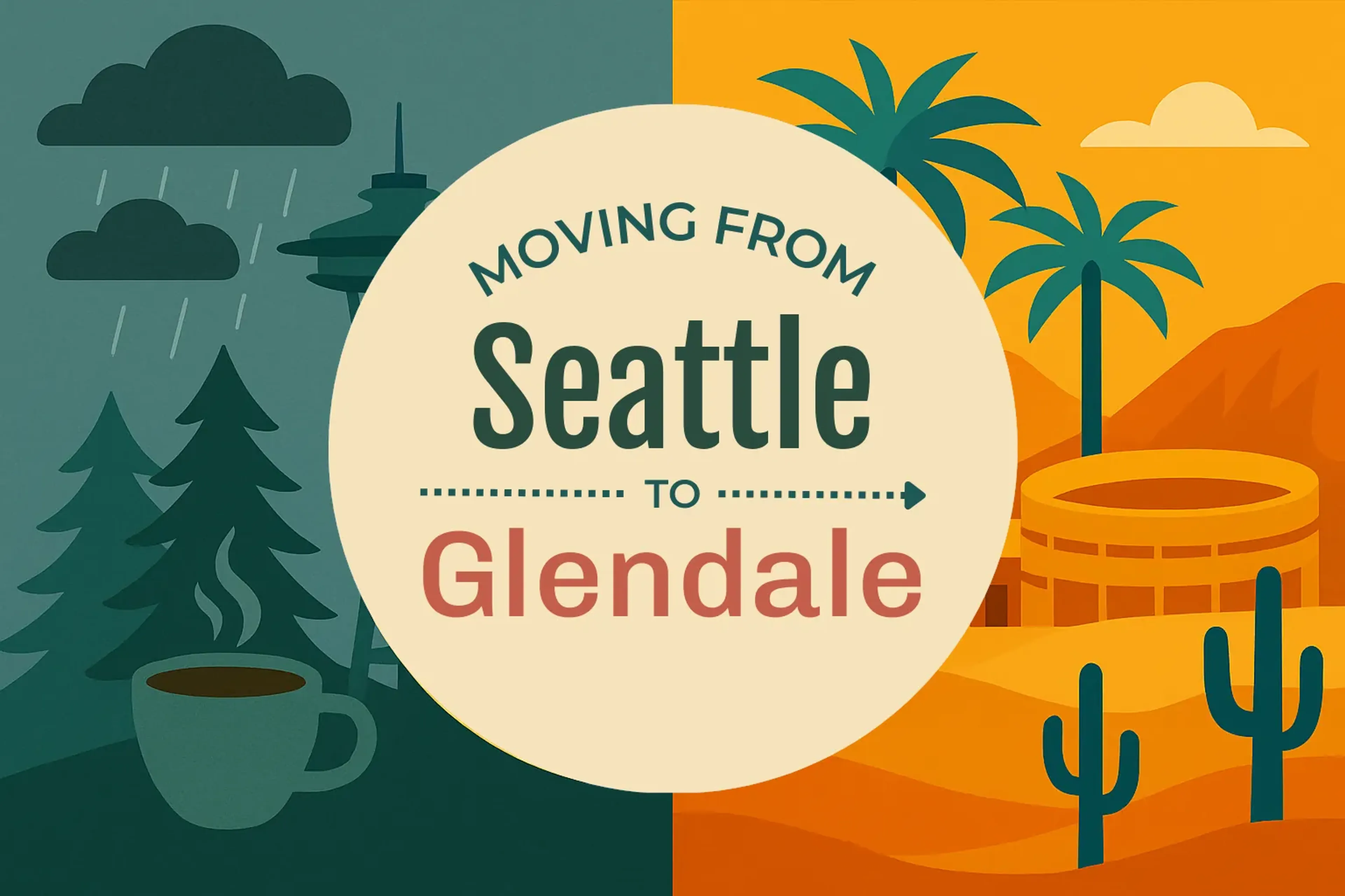 Side-by-side comparison of Seattle to Glendale moving companies
