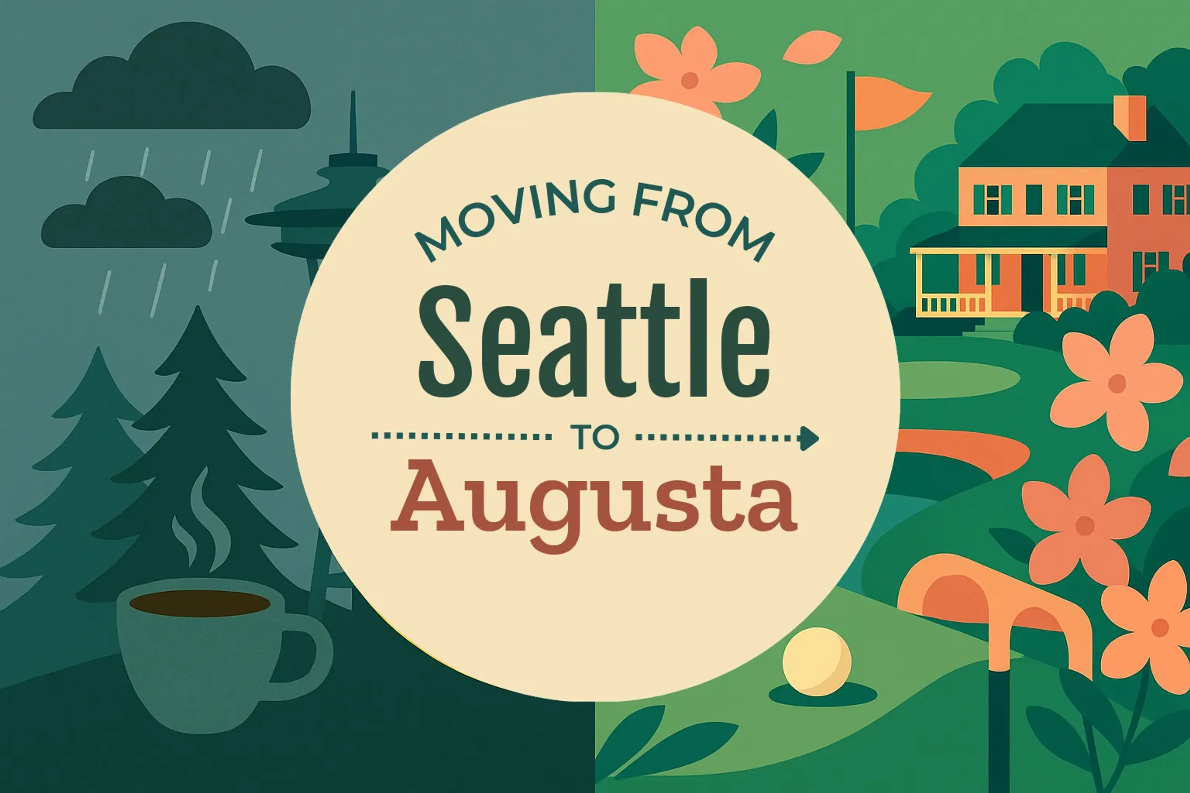 Side-by-side comparison of Seattle to Augusta moving companies
