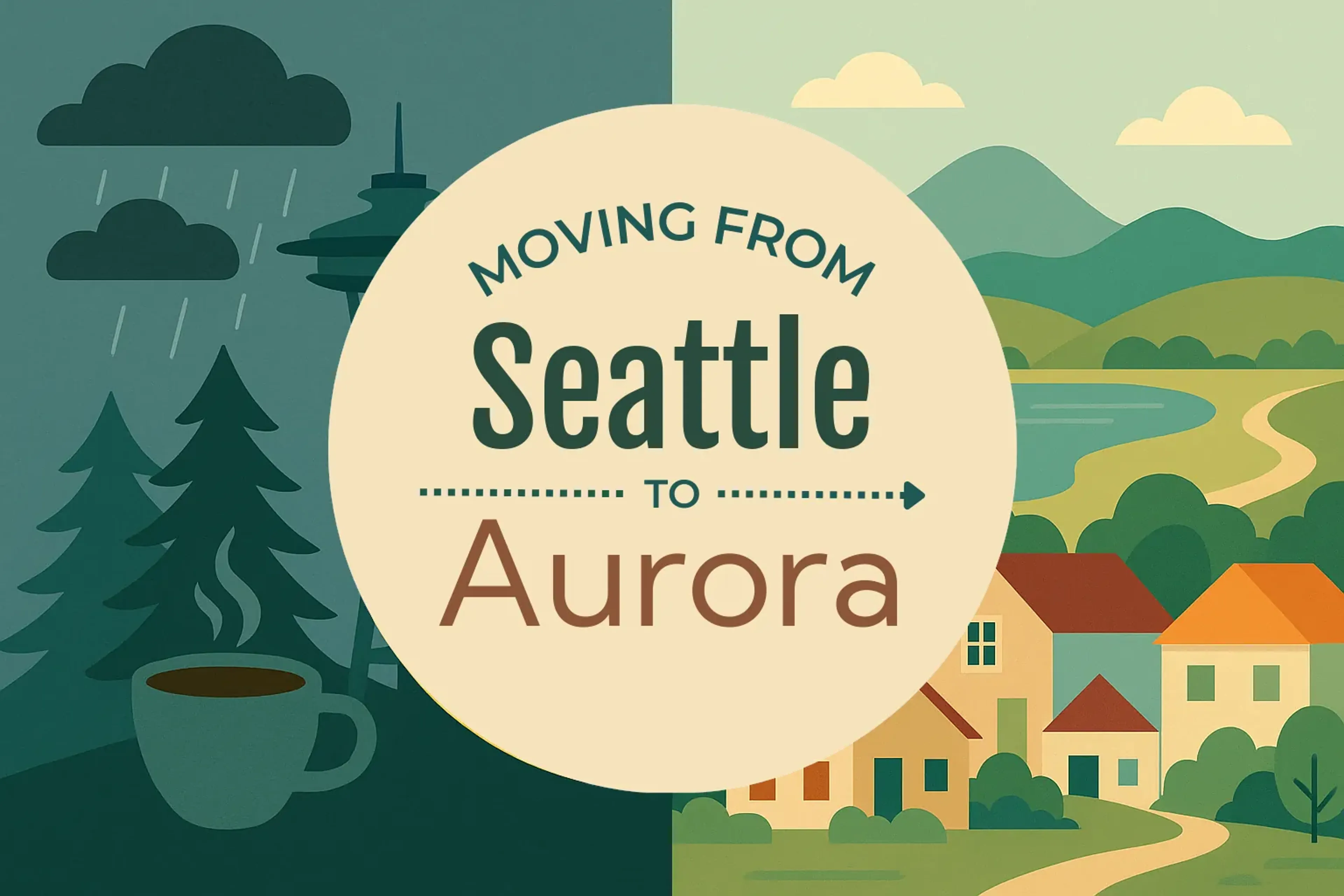 Side-by-side comparison of Seattle to Aurora moving companies