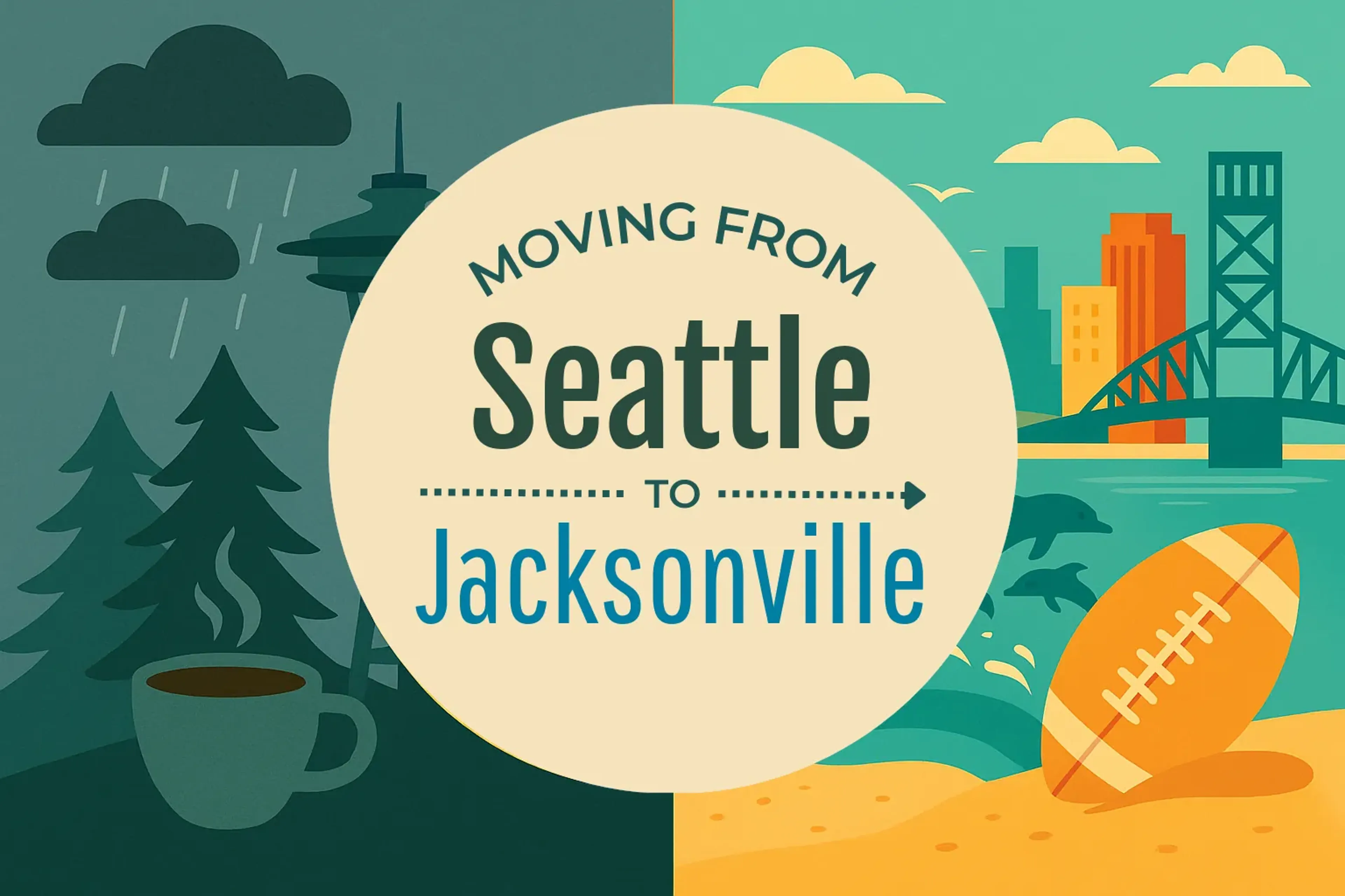 Side-by-side comparison of Seattle to Jacksonville moving companies