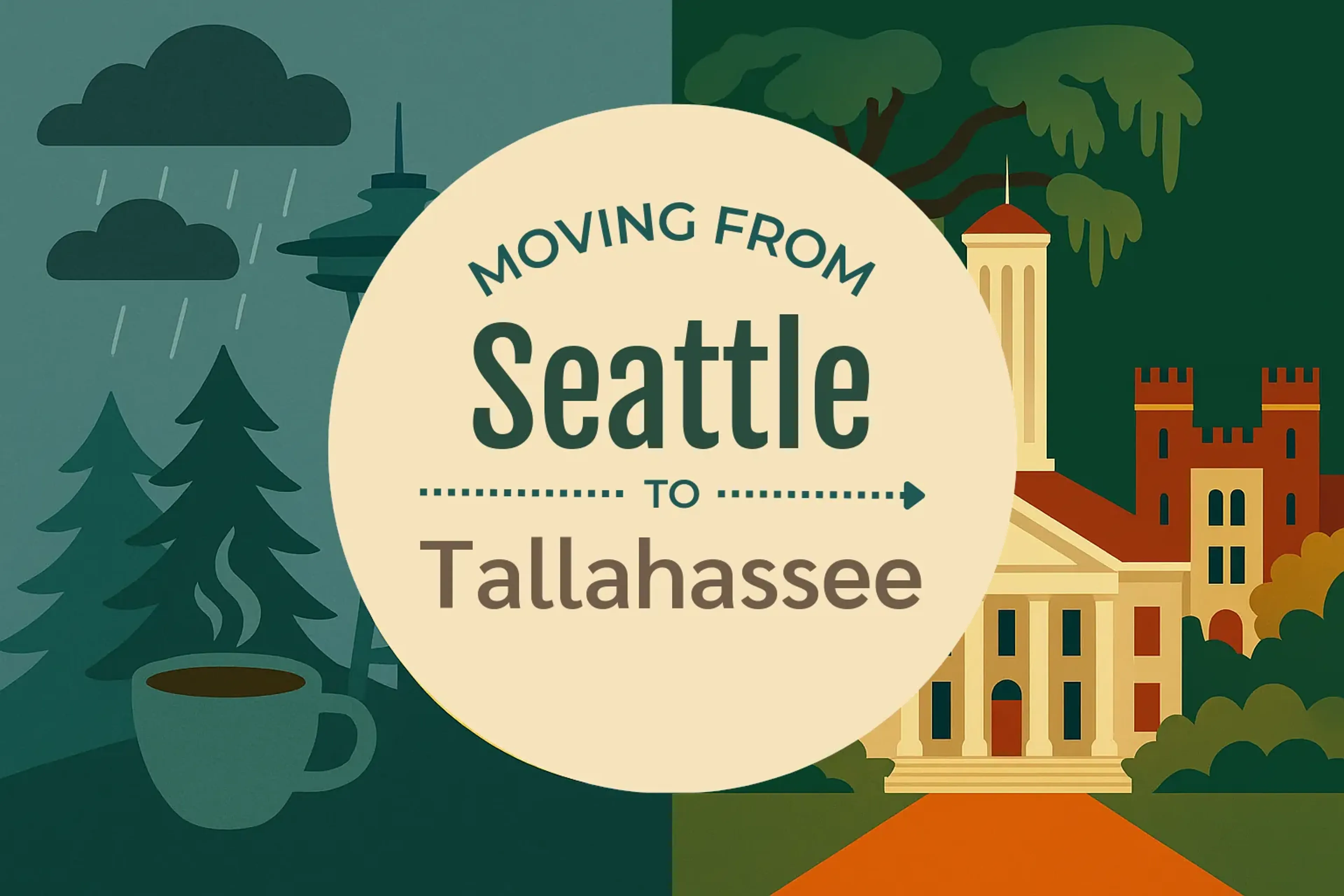 Side-by-side comparison of Seattle to Tallahassee moving companies