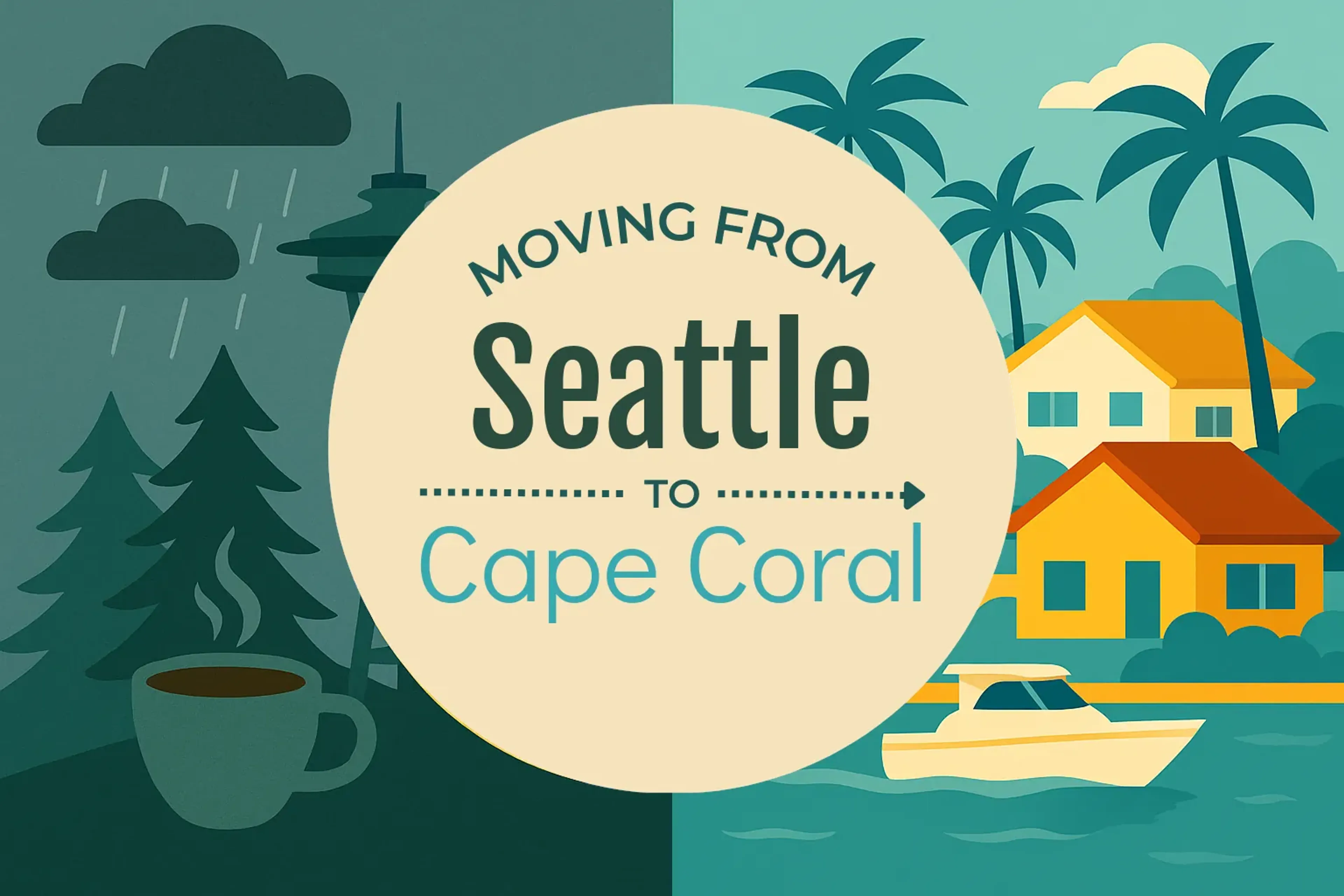 Side-by-side comparison of Seattle to Cape Coral moving companies