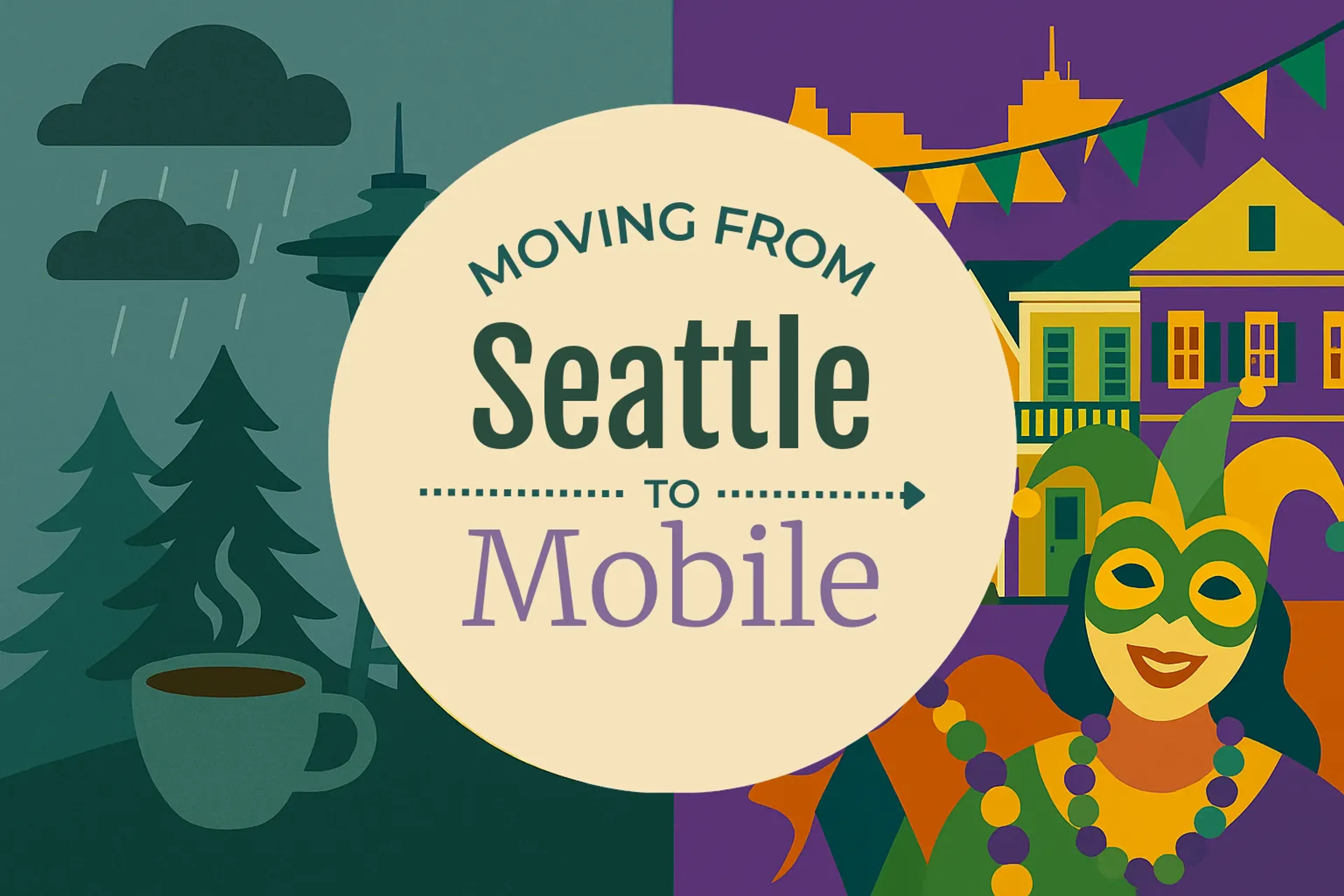 Side-by-side comparison of Seattle to Mobile moving companies