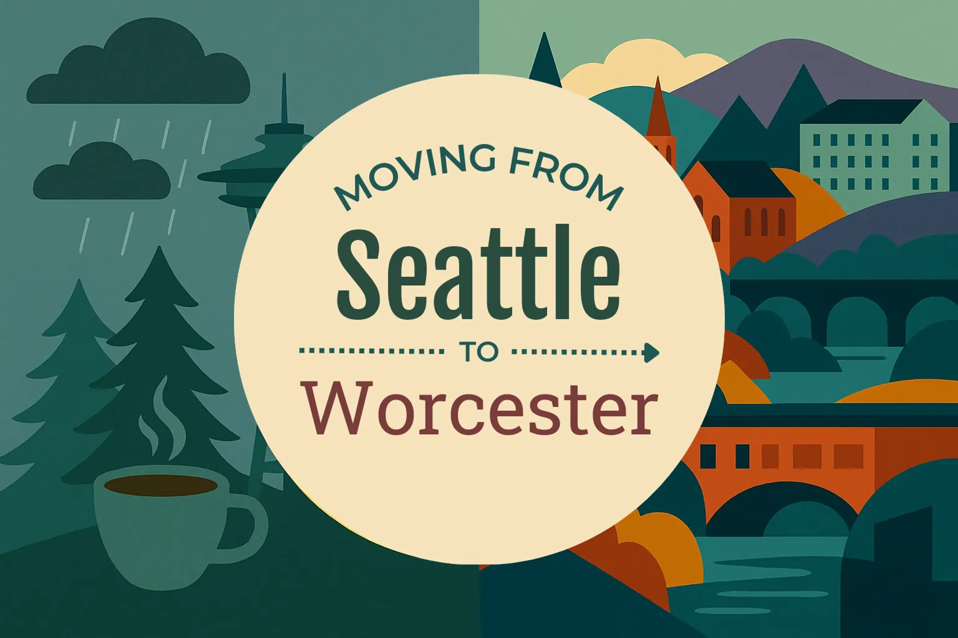 Side-by-side comparison of Seattle to Worcester moving companies