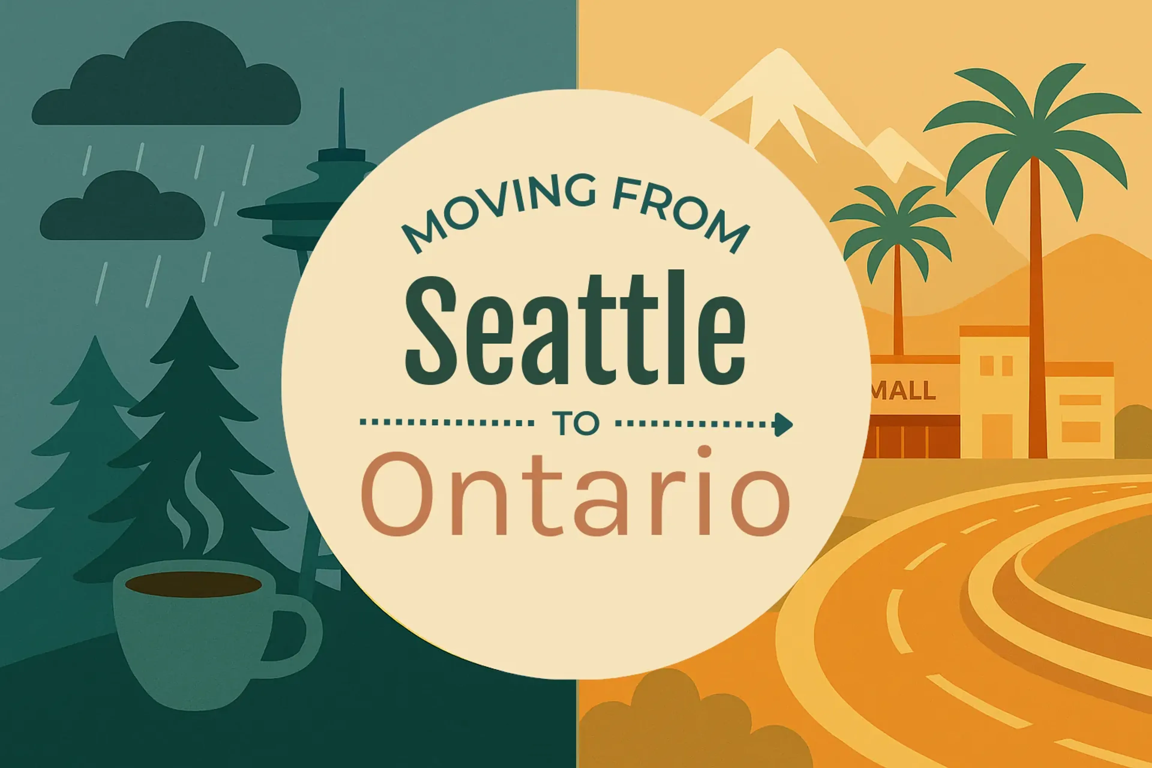 Side-by-side comparison of Seattle to Ontario moving companies