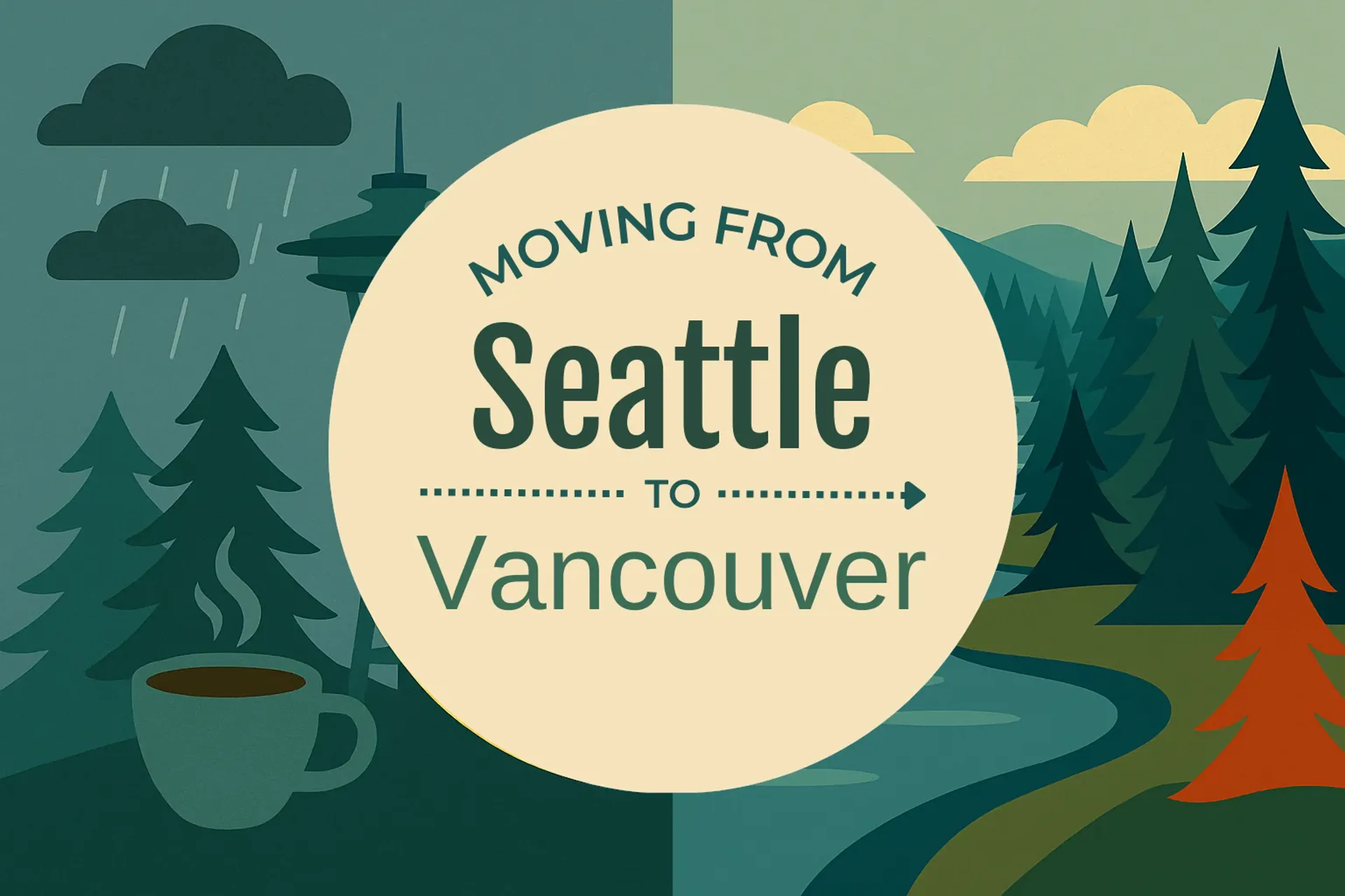 Side-by-side comparison of Seattle to Vancouver moving companies