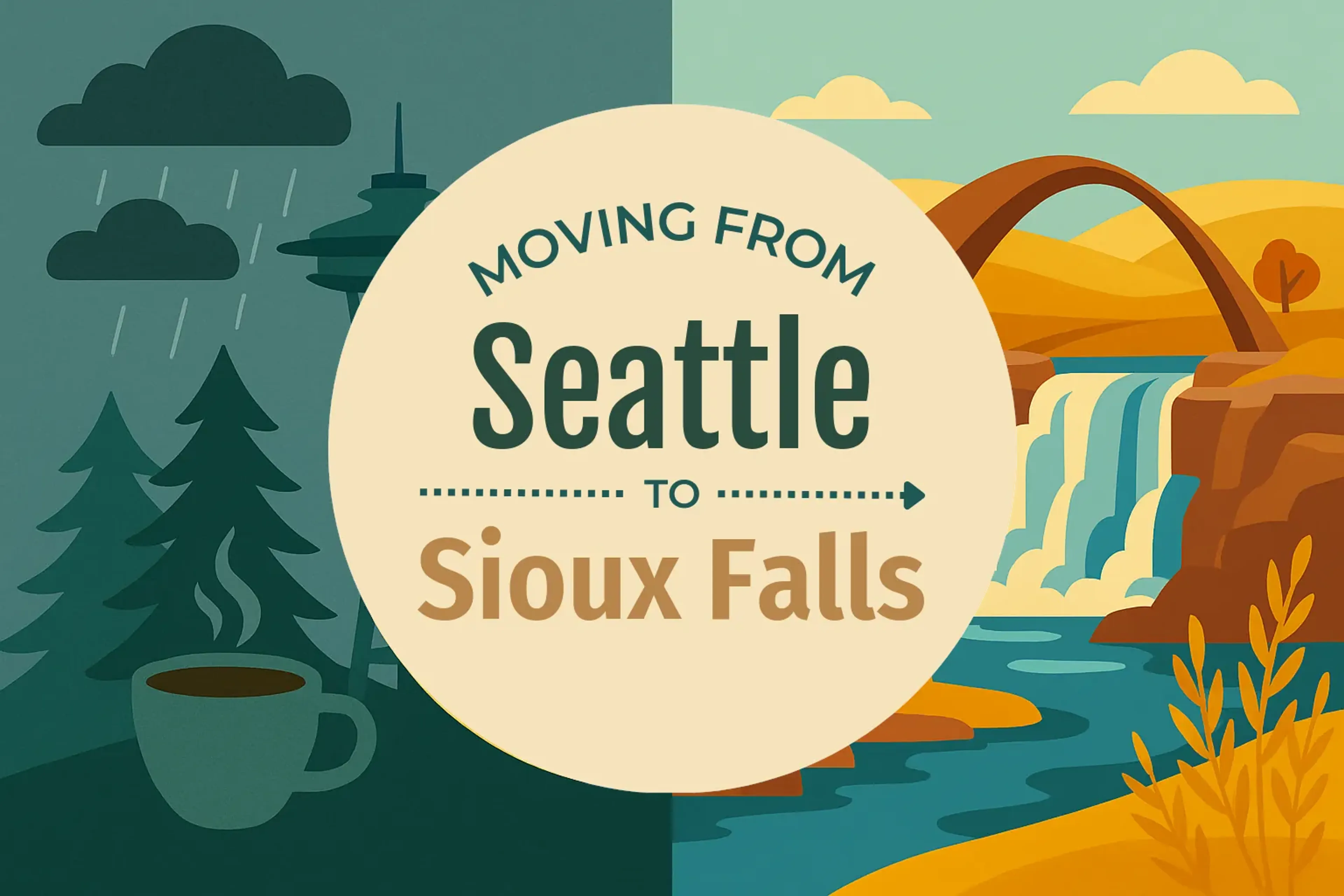 Side-by-side comparison of Seattle to Sioux Falls moving companies