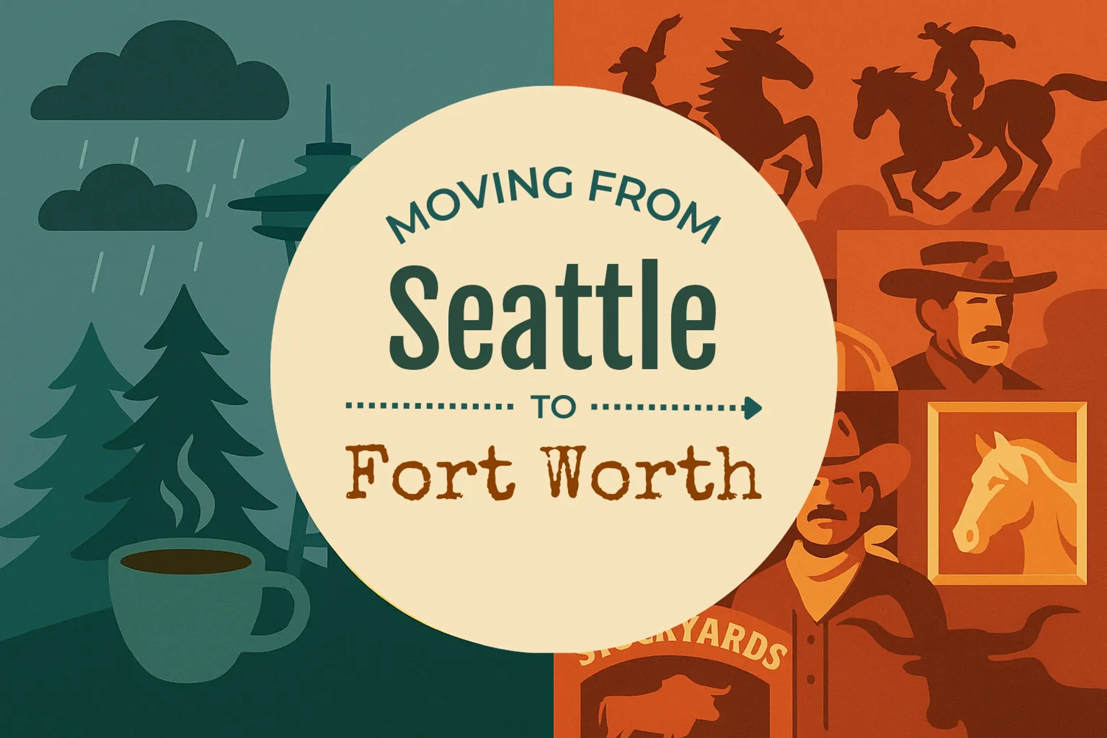 Side-by-side comparison of Seattle to Fort Worth moving companies