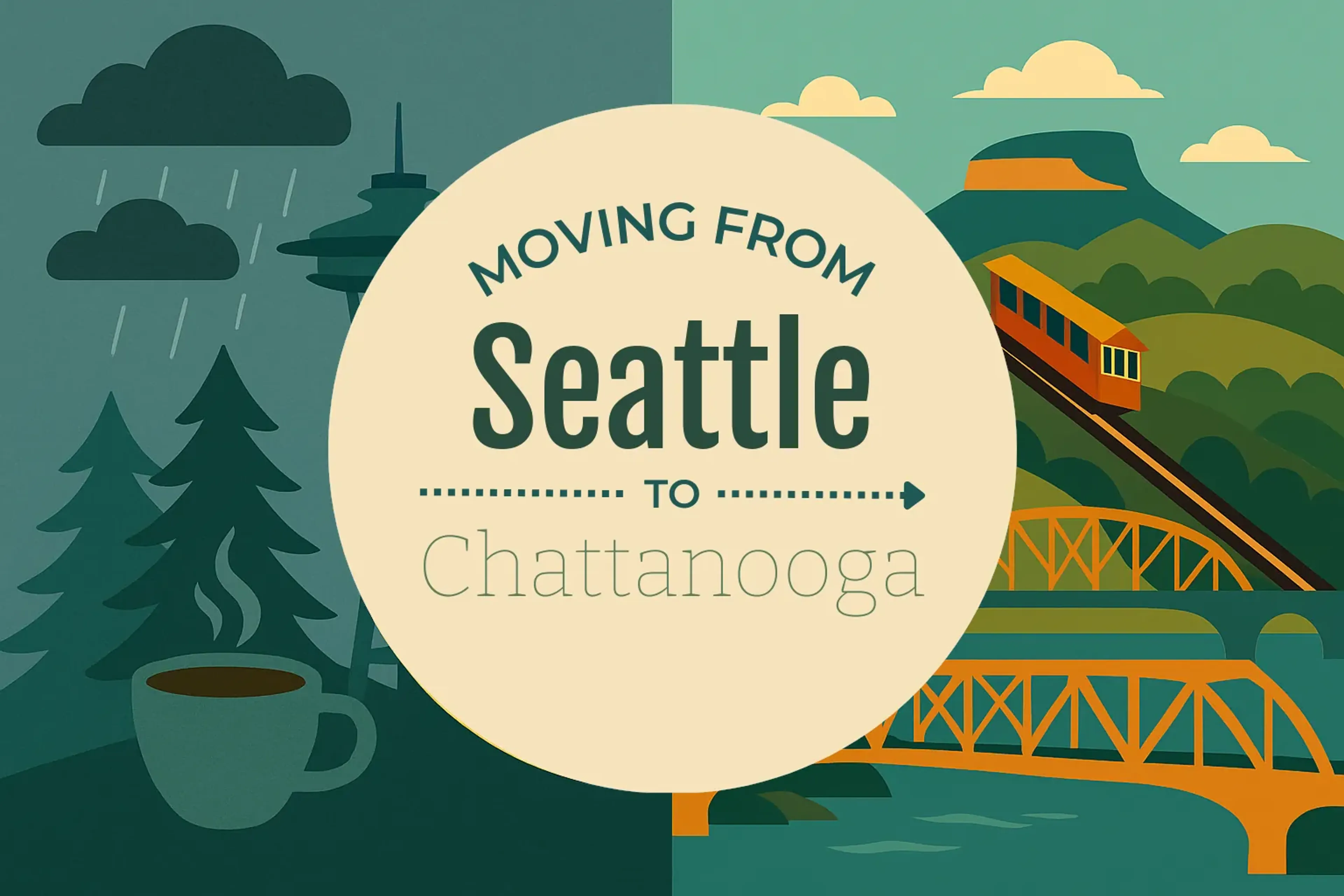 Side-by-side comparison of Seattle to Chattanooga moving companies