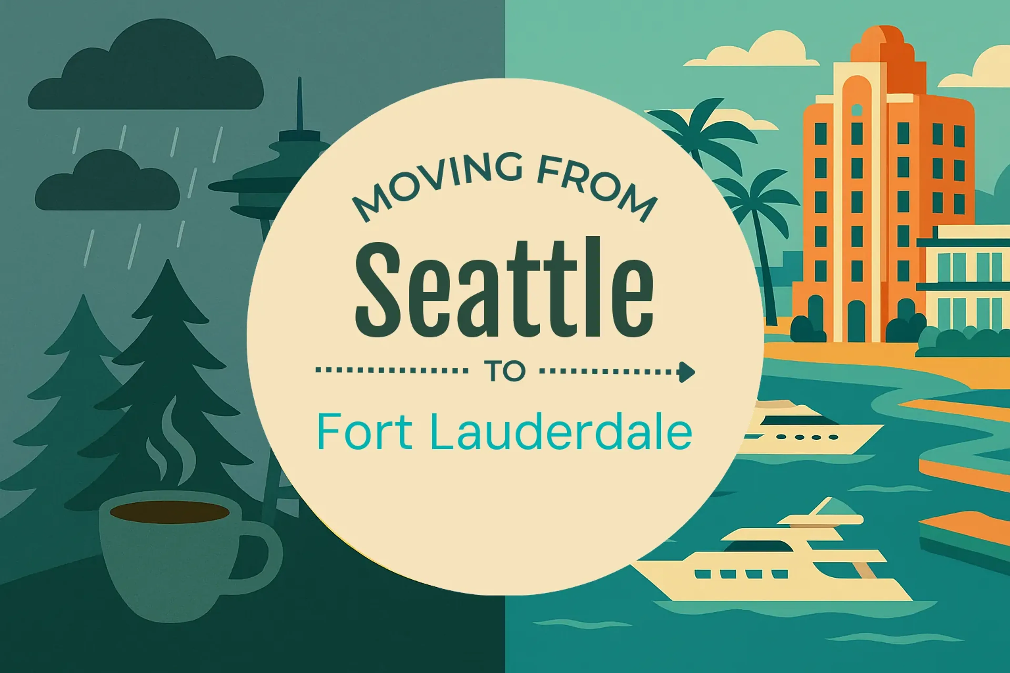 Side-by-side comparison of Seattle to Fort Lauderdale moving companies