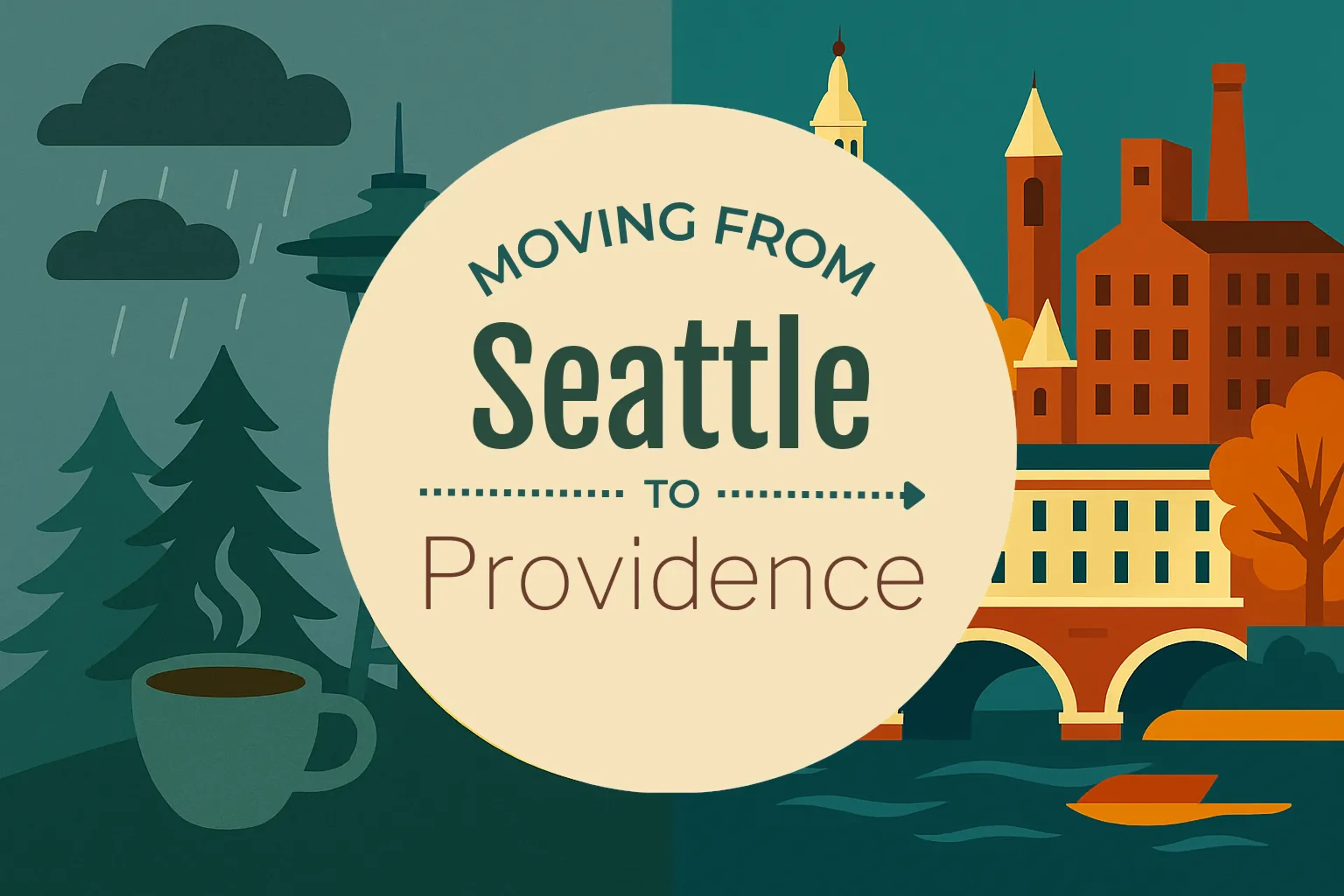 Side-by-side comparison of Seattle to Providence moving companies