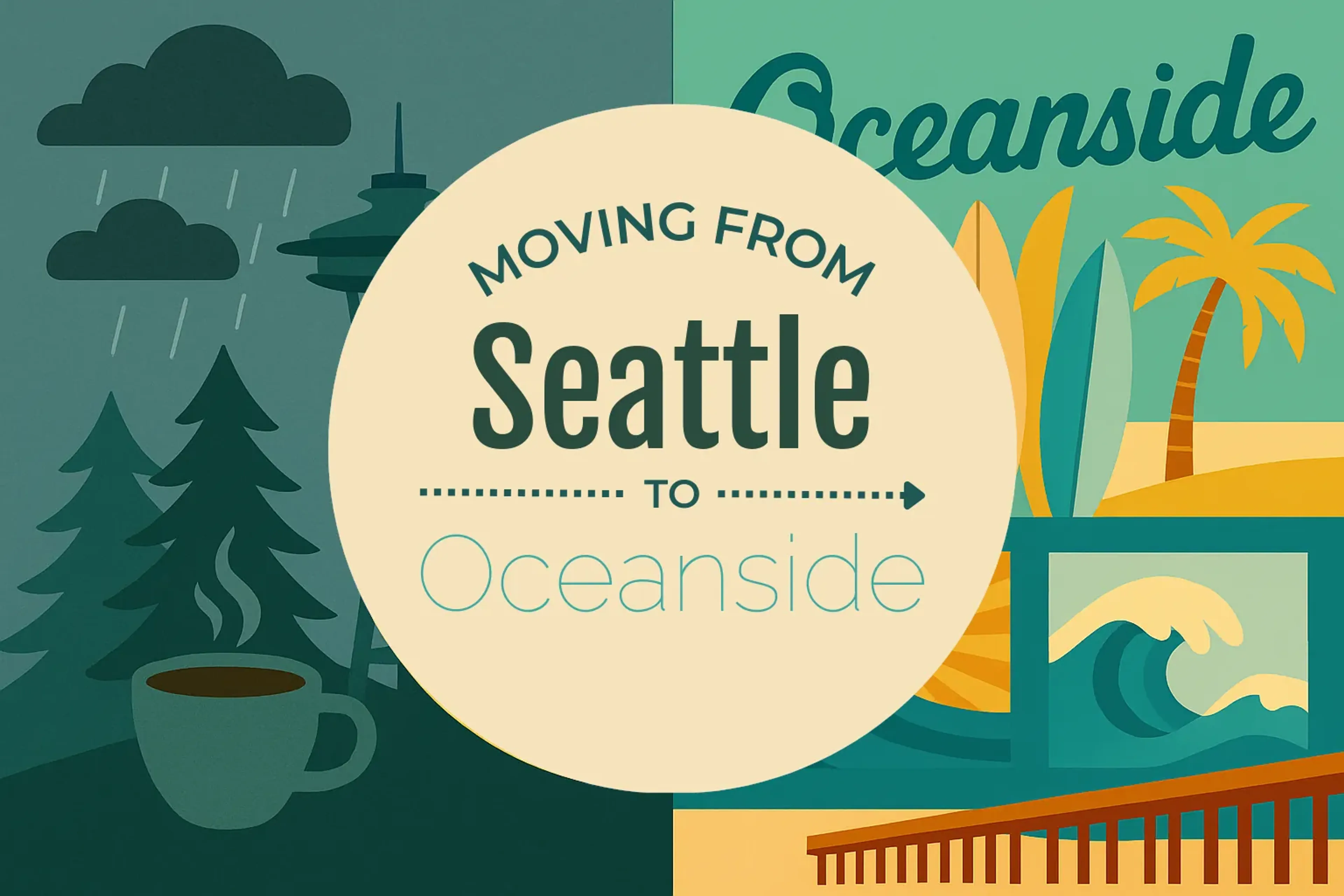 Side-by-side comparison of Seattle to Oceanside moving companies