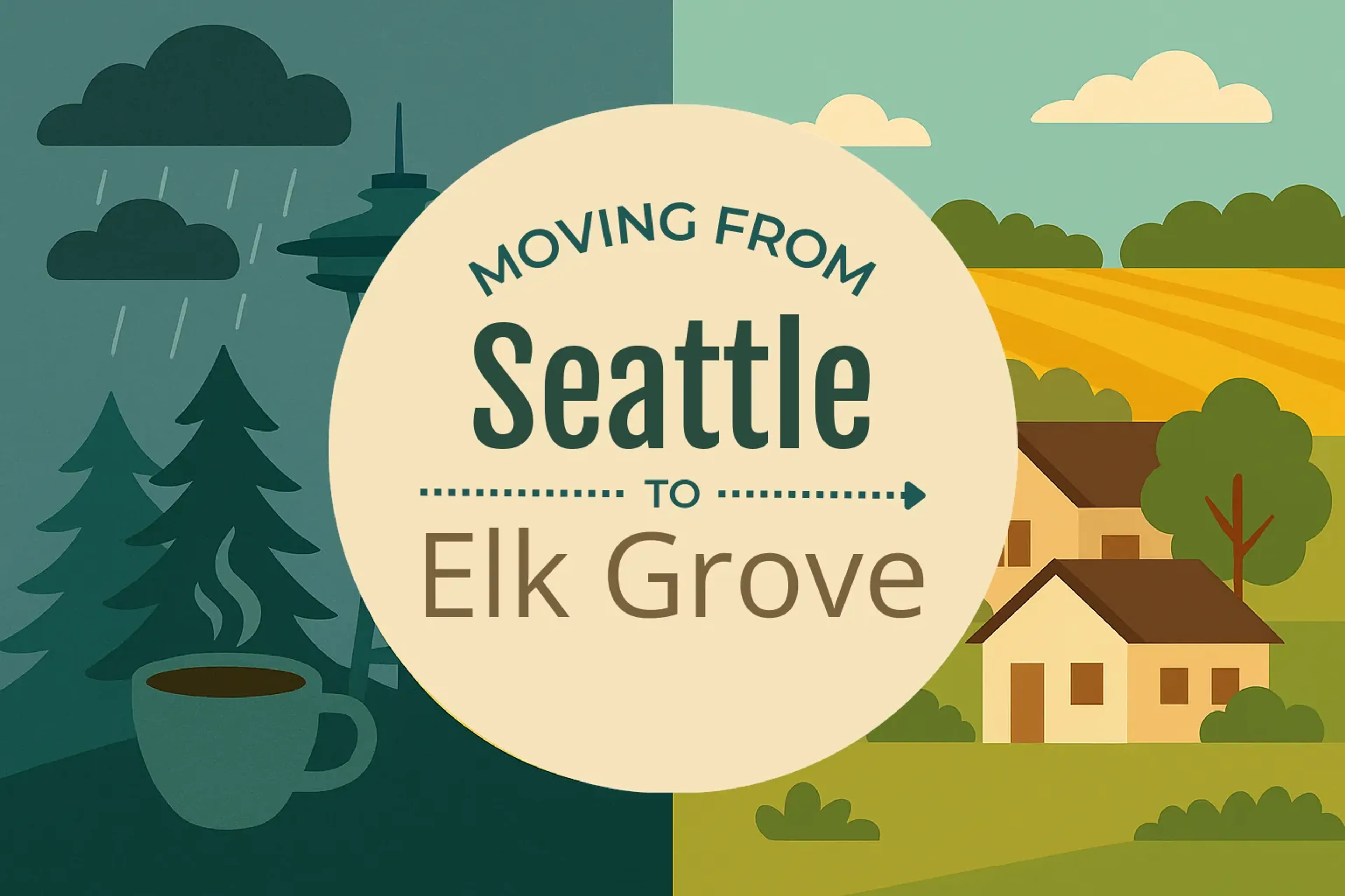 Side-by-side comparison of Seattle to Elk Grove moving companies