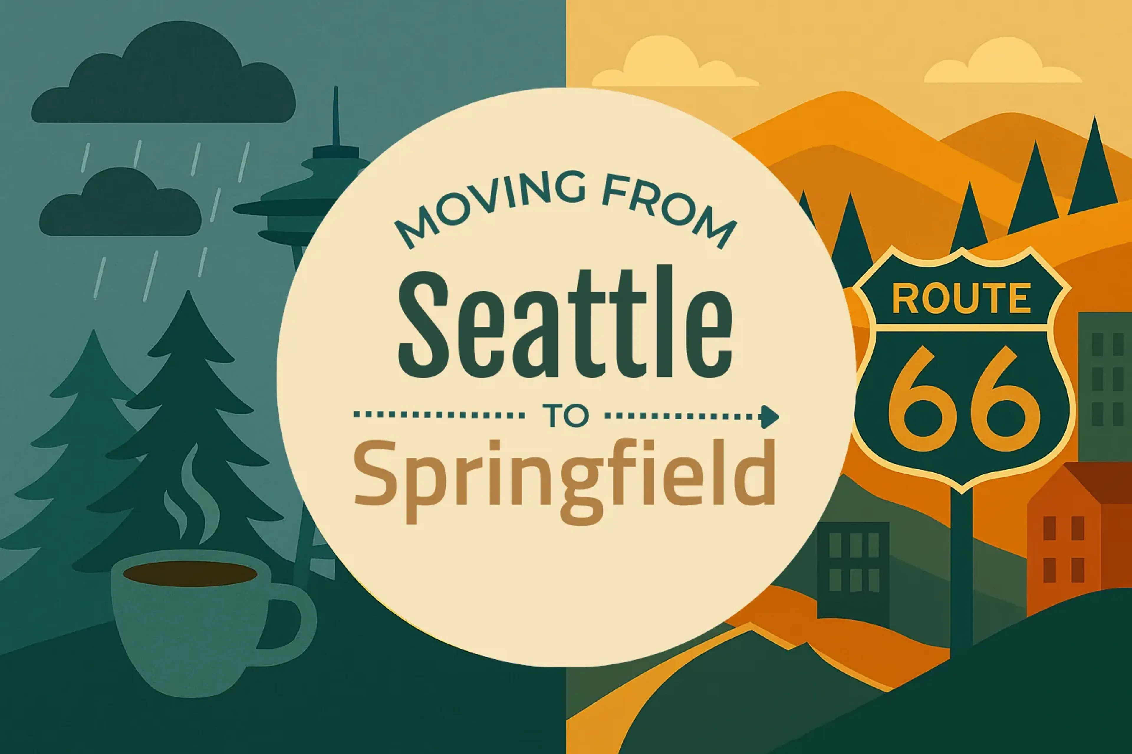 Side-by-side comparison of Seattle to Springfield moving companies