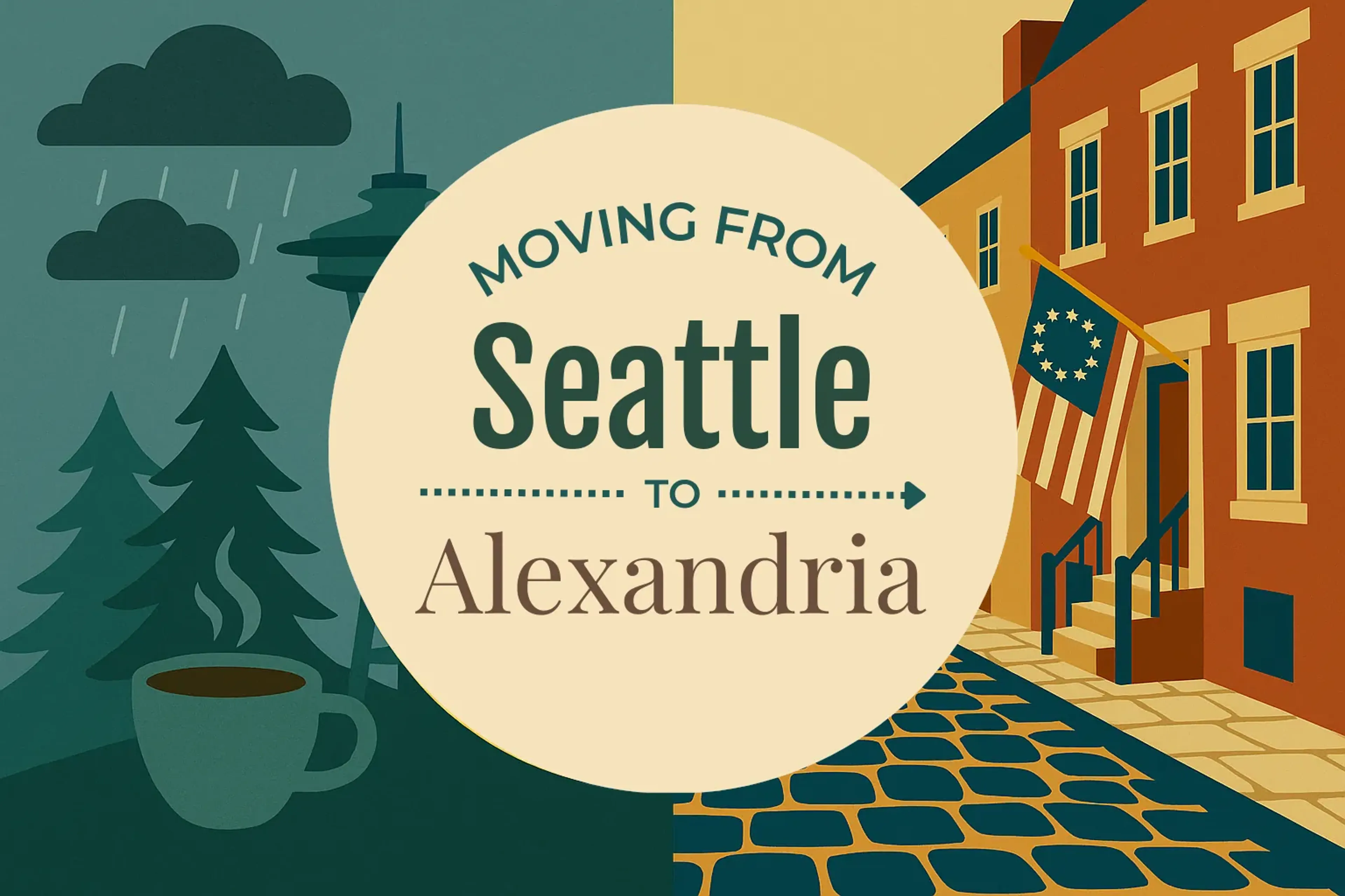 Side-by-side comparison of Seattle to Alexandria moving companies