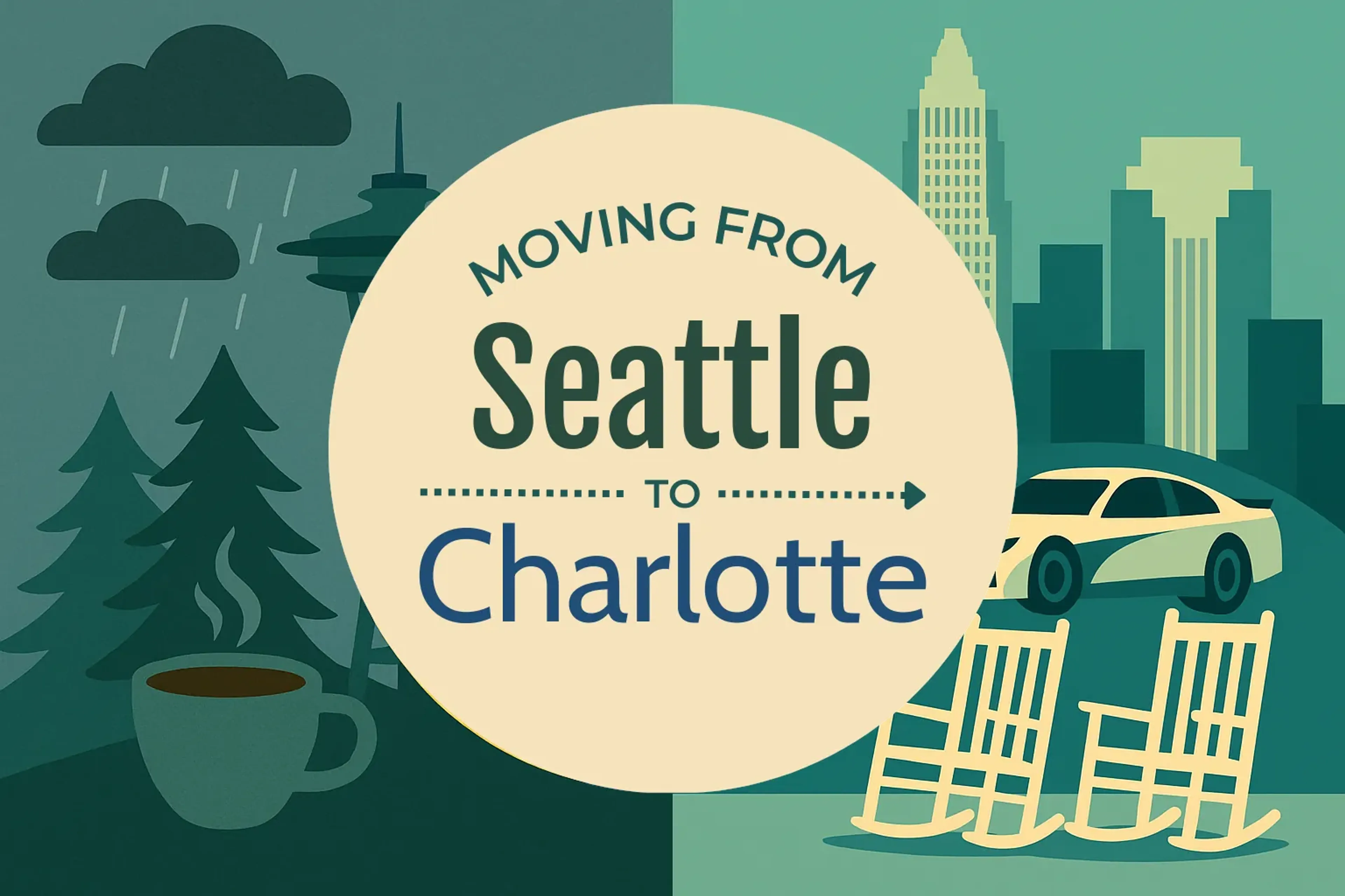 Side-by-side comparison of Seattle to Charlotte moving companies