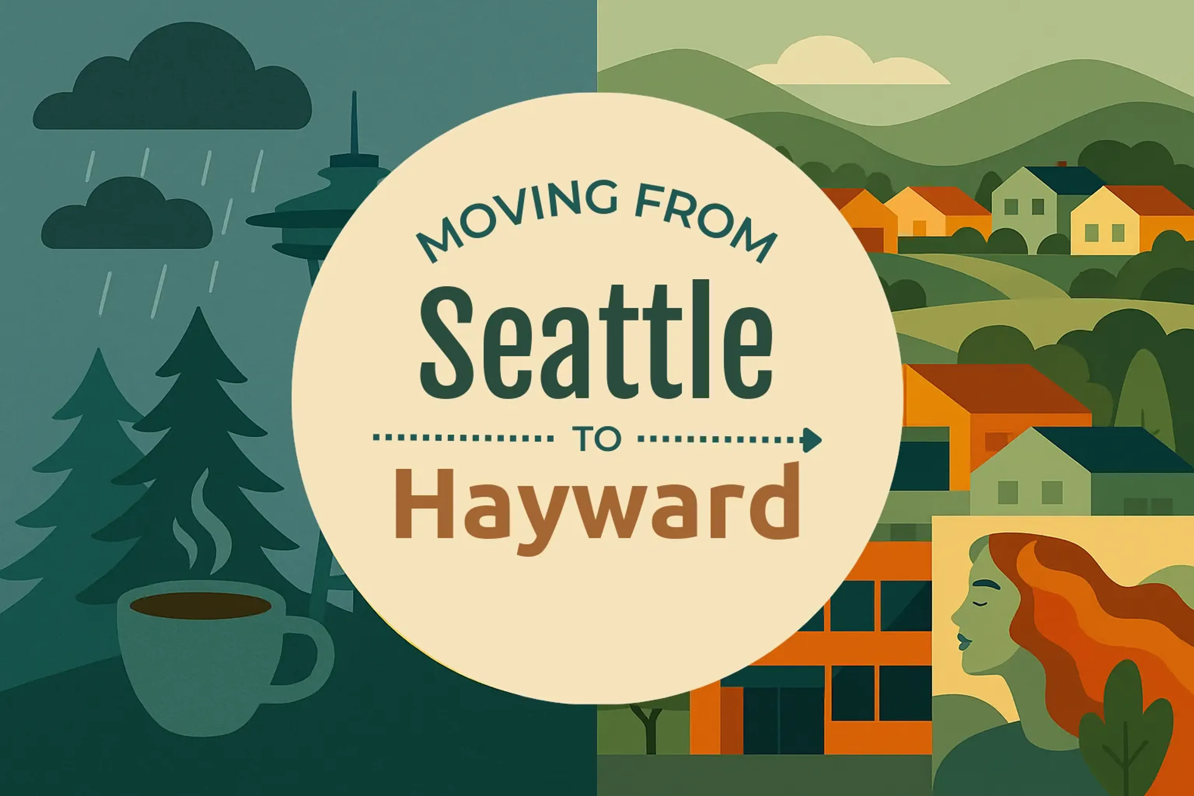 Side-by-side comparison of Seattle to Hayward moving companies