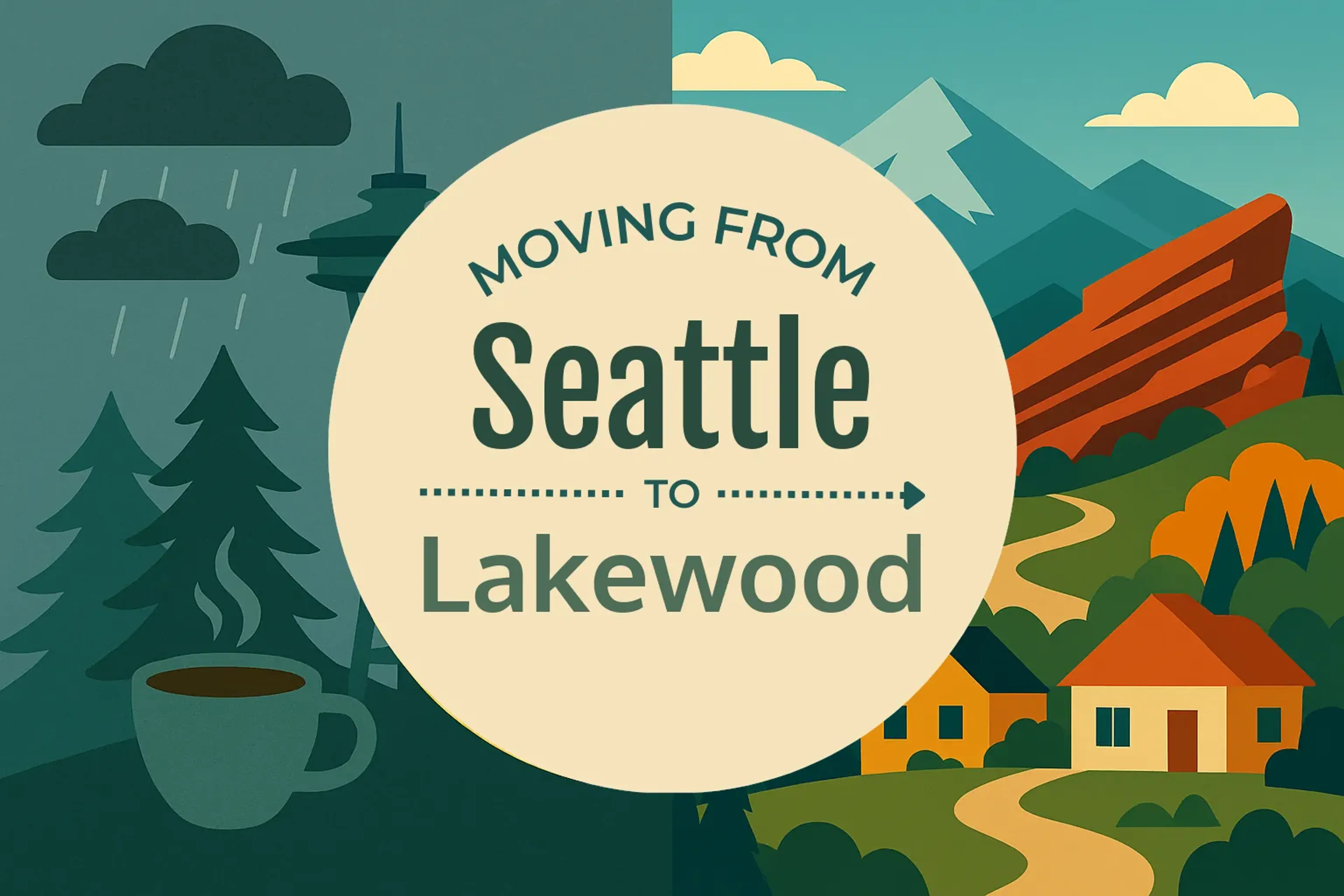 Side-by-side comparison of Seattle to Lakewood moving companies