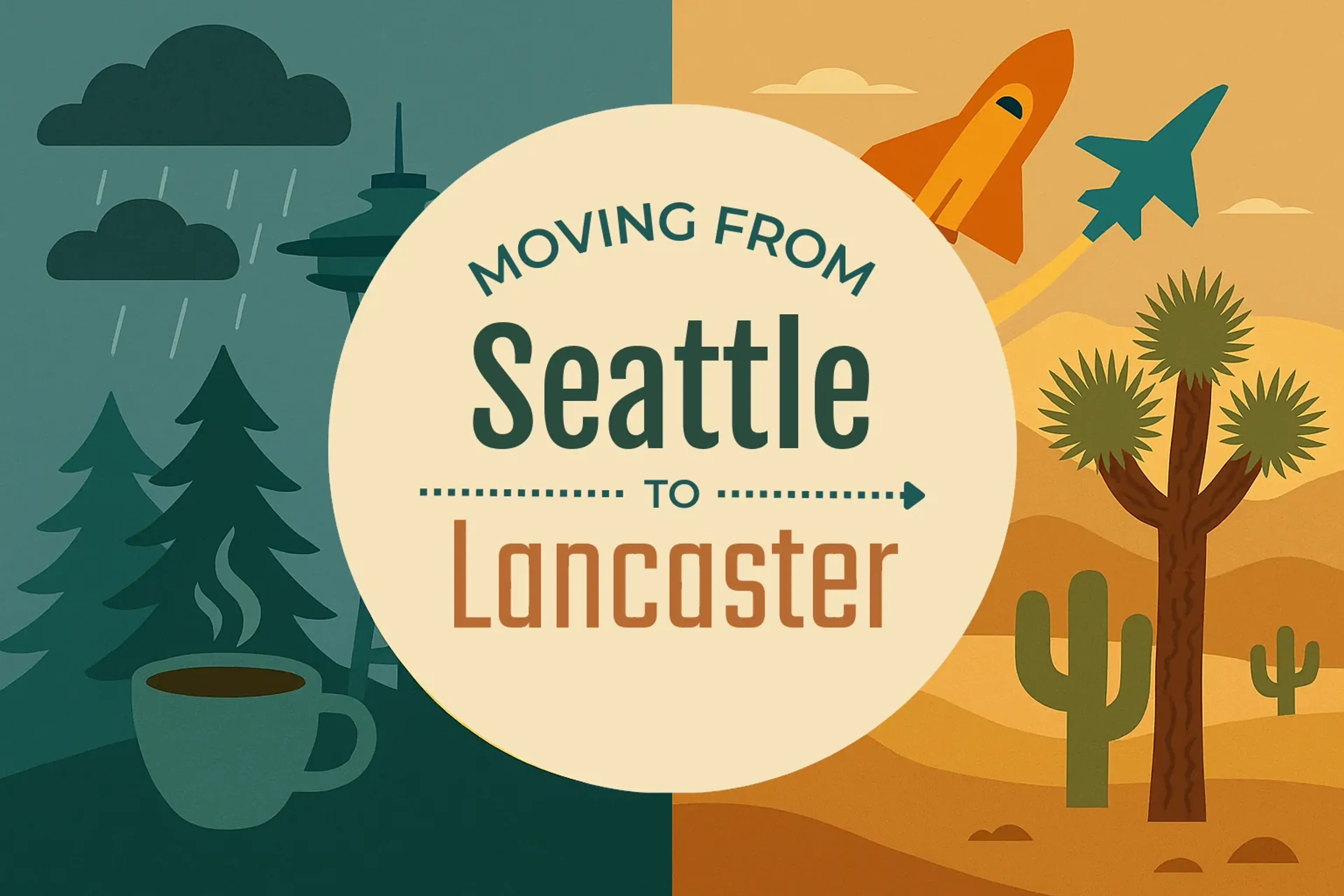 Side-by-side comparison of Seattle to Lancaster moving companies
