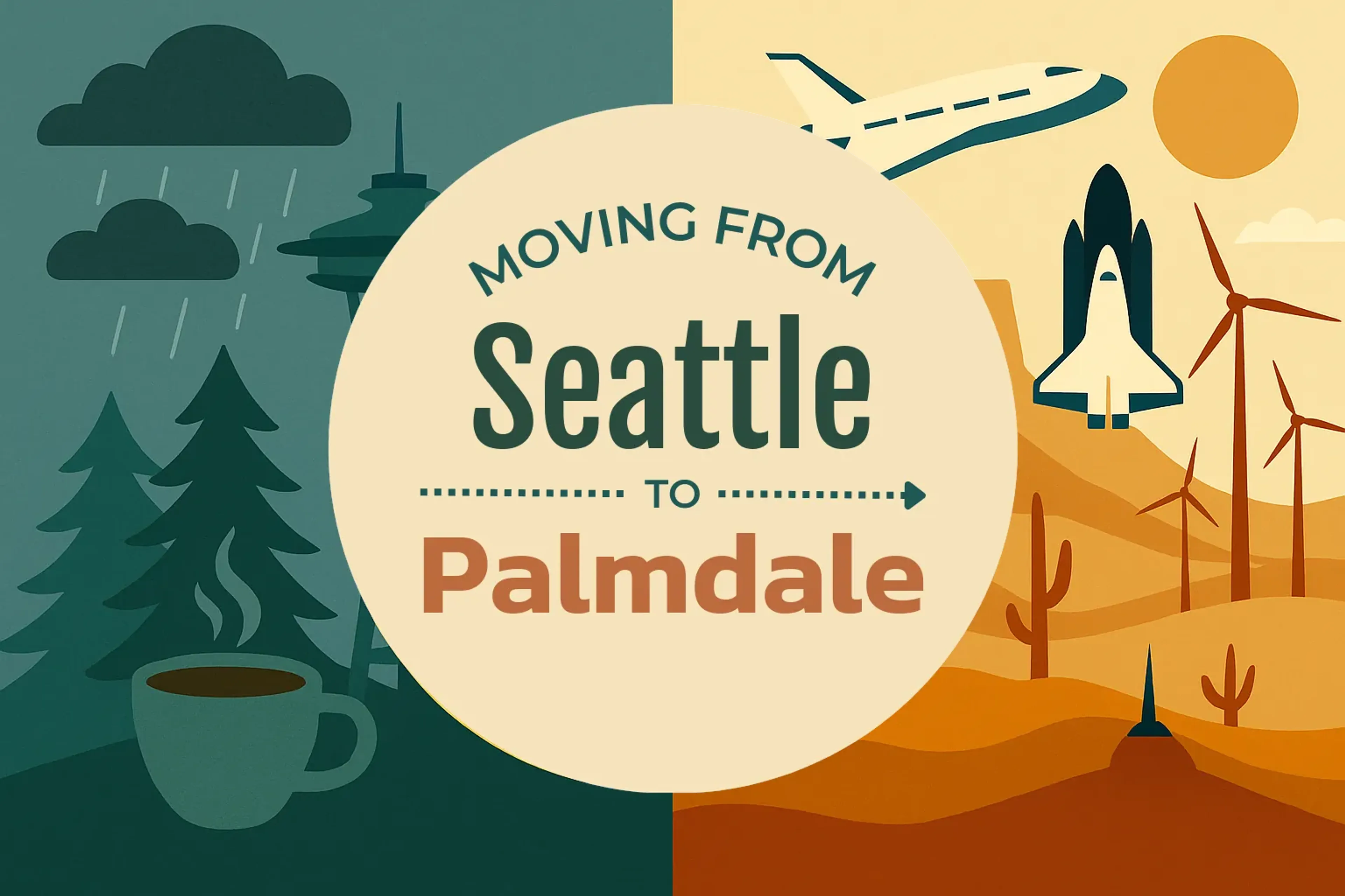 Side-by-side comparison of Seattle to Palmdale moving companies