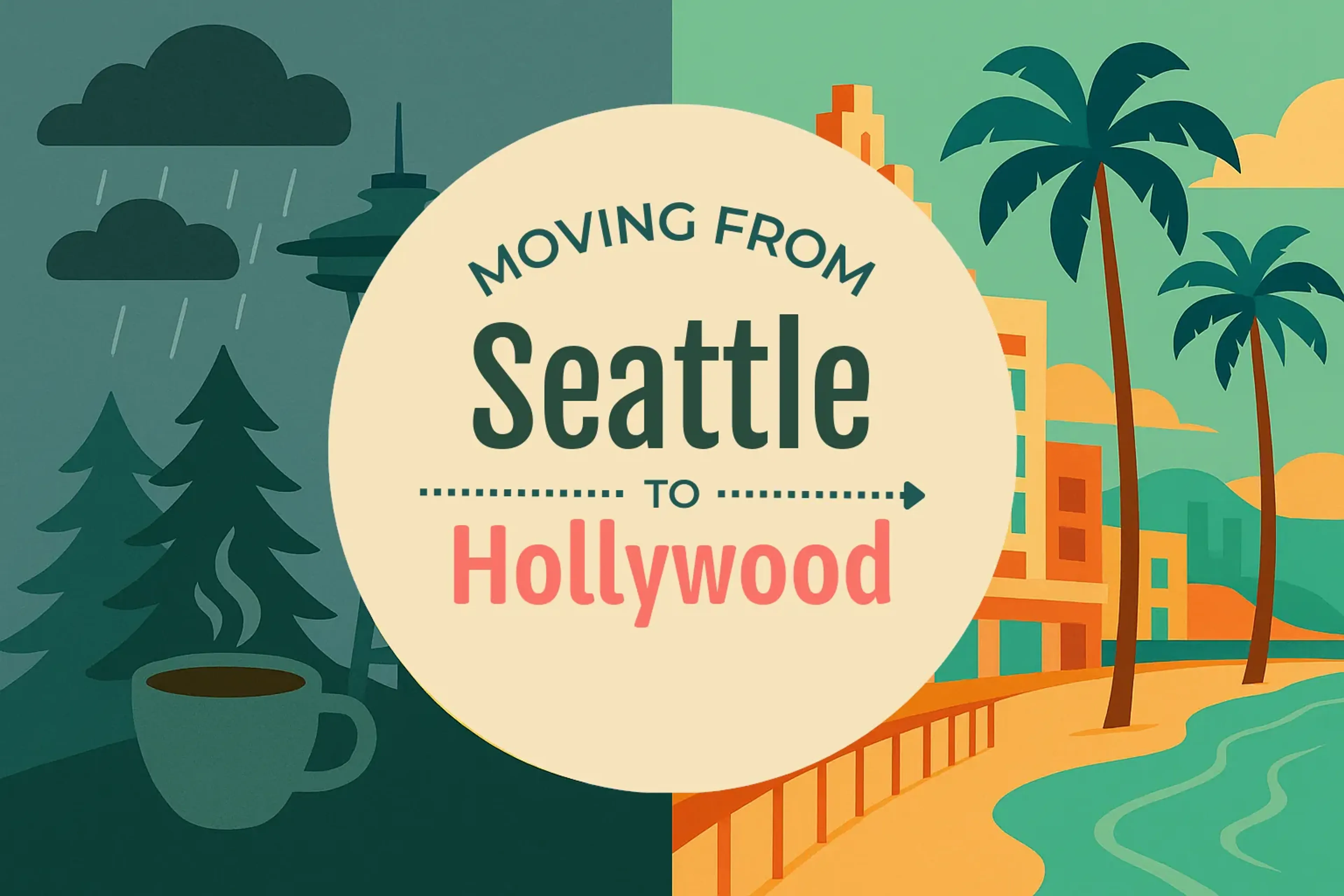 Side-by-side comparison of Seattle to Hollywood moving companies